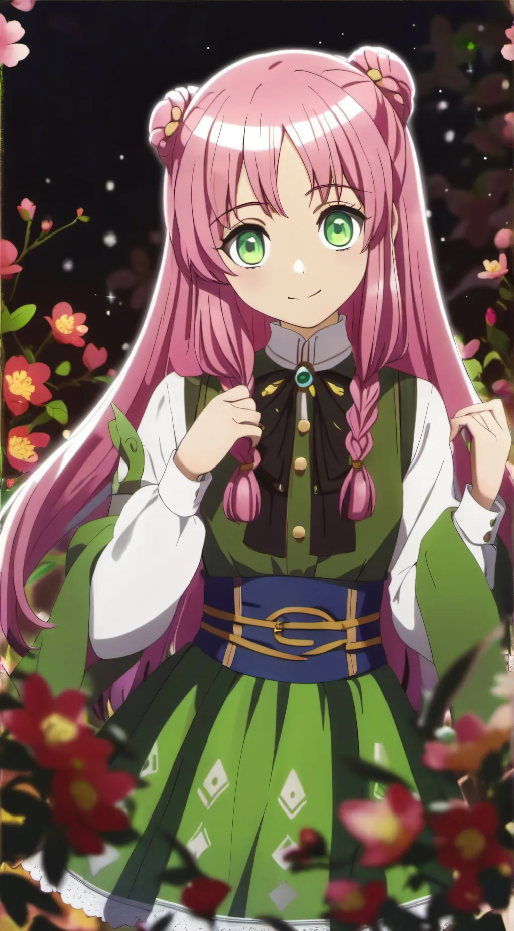ai character: Mitsuri  background