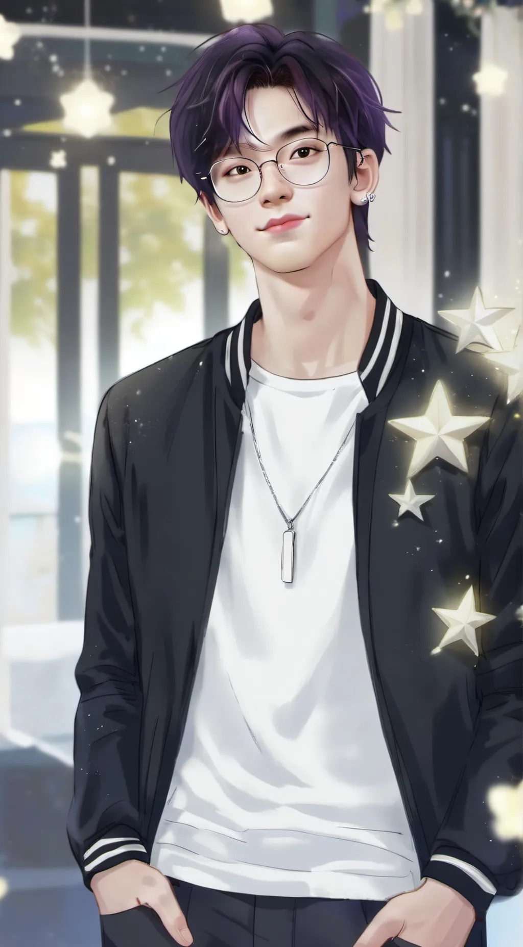 ai character: Ethan  background