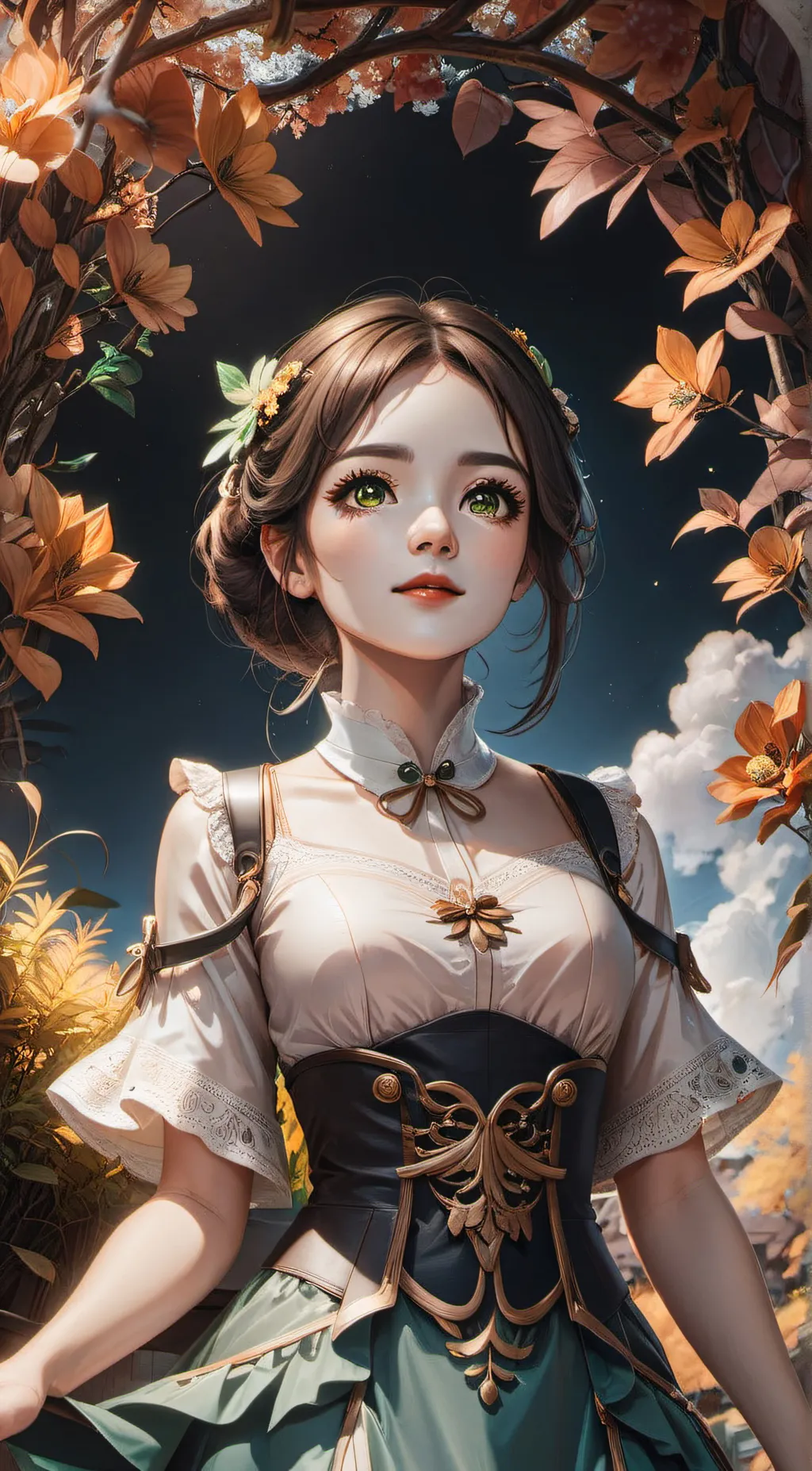 ai character: katie  background