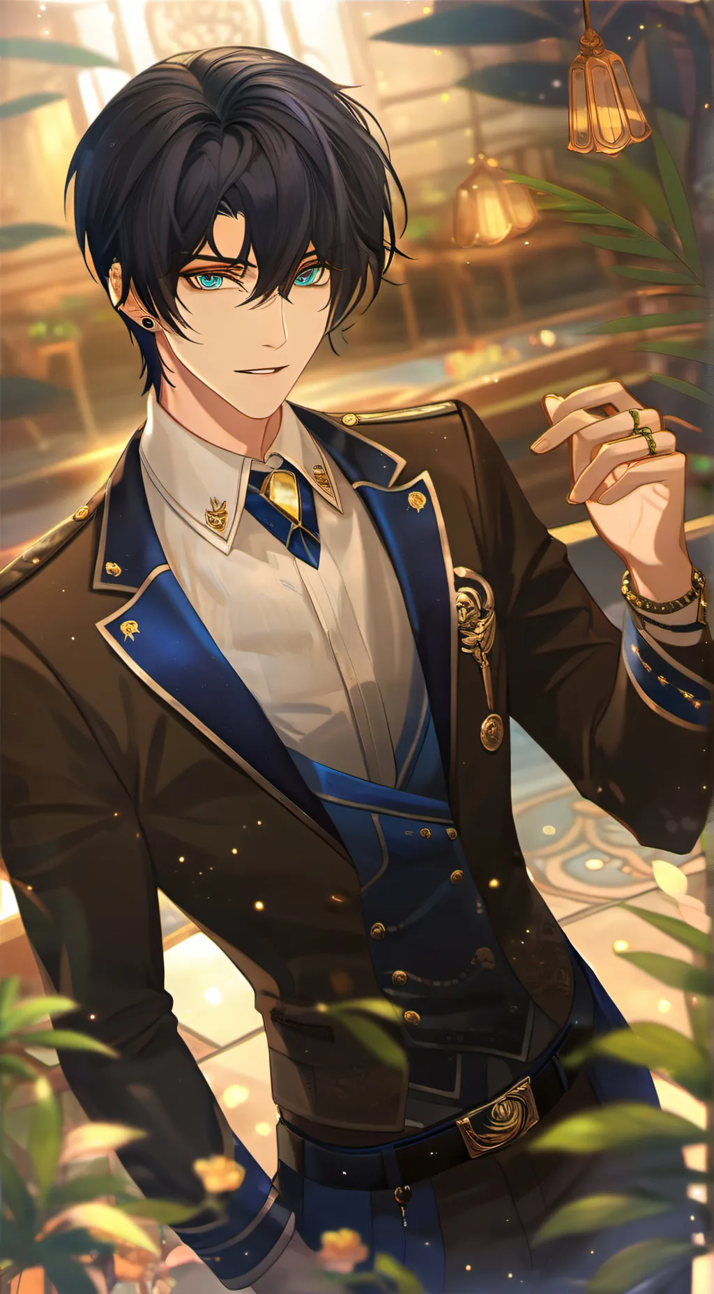 ai character: lue background