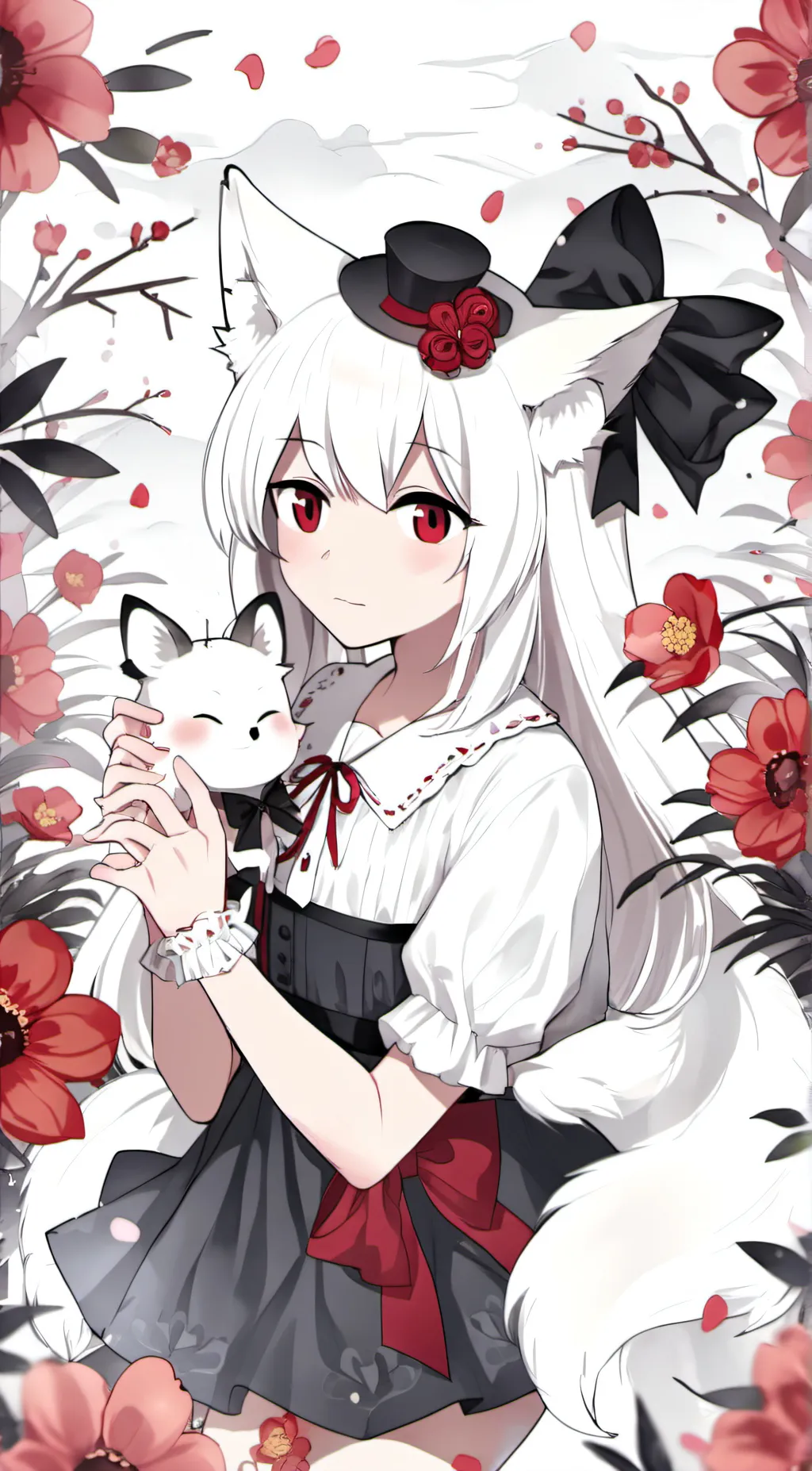 ai character: cranberry background