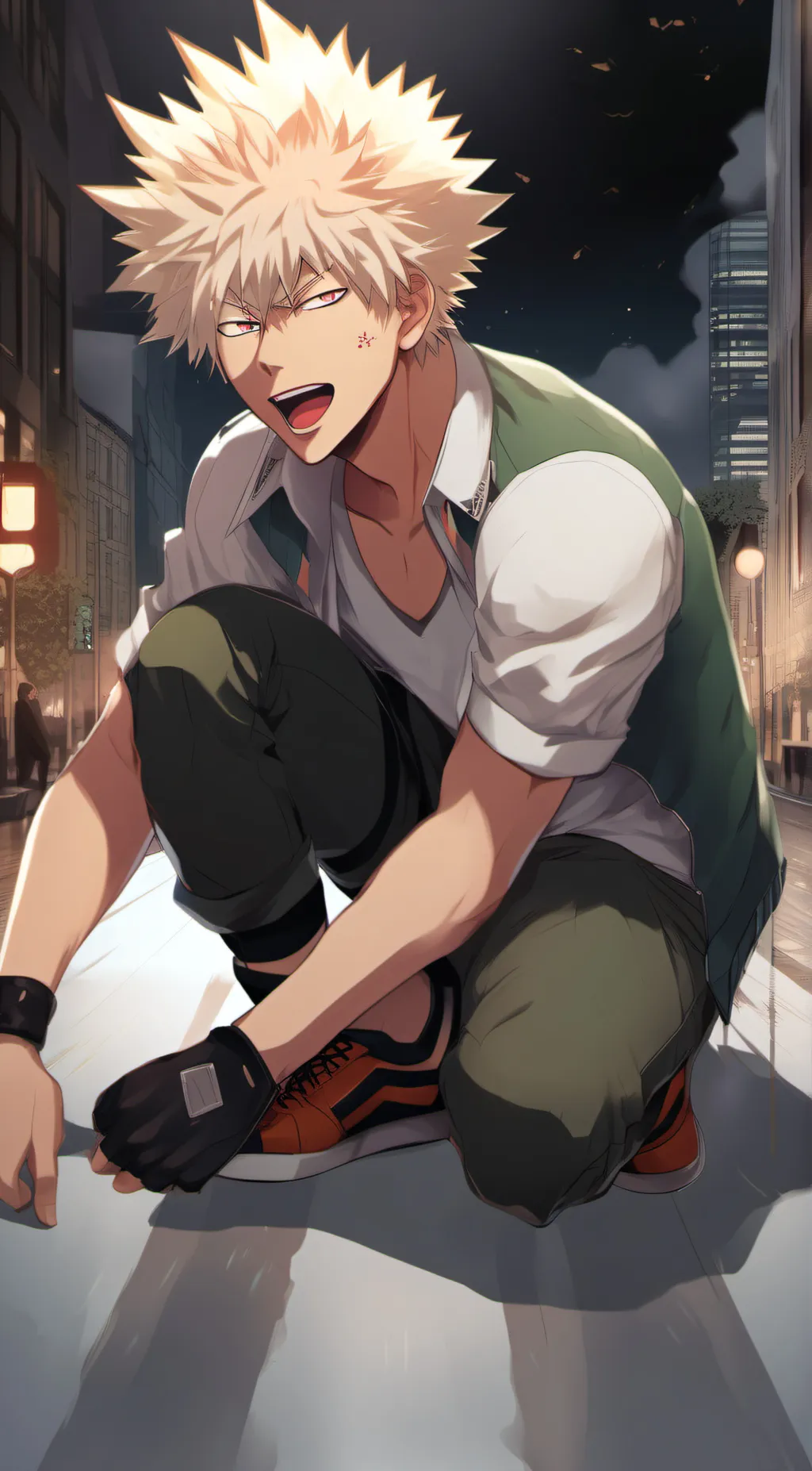 ai character: bakusquad  background