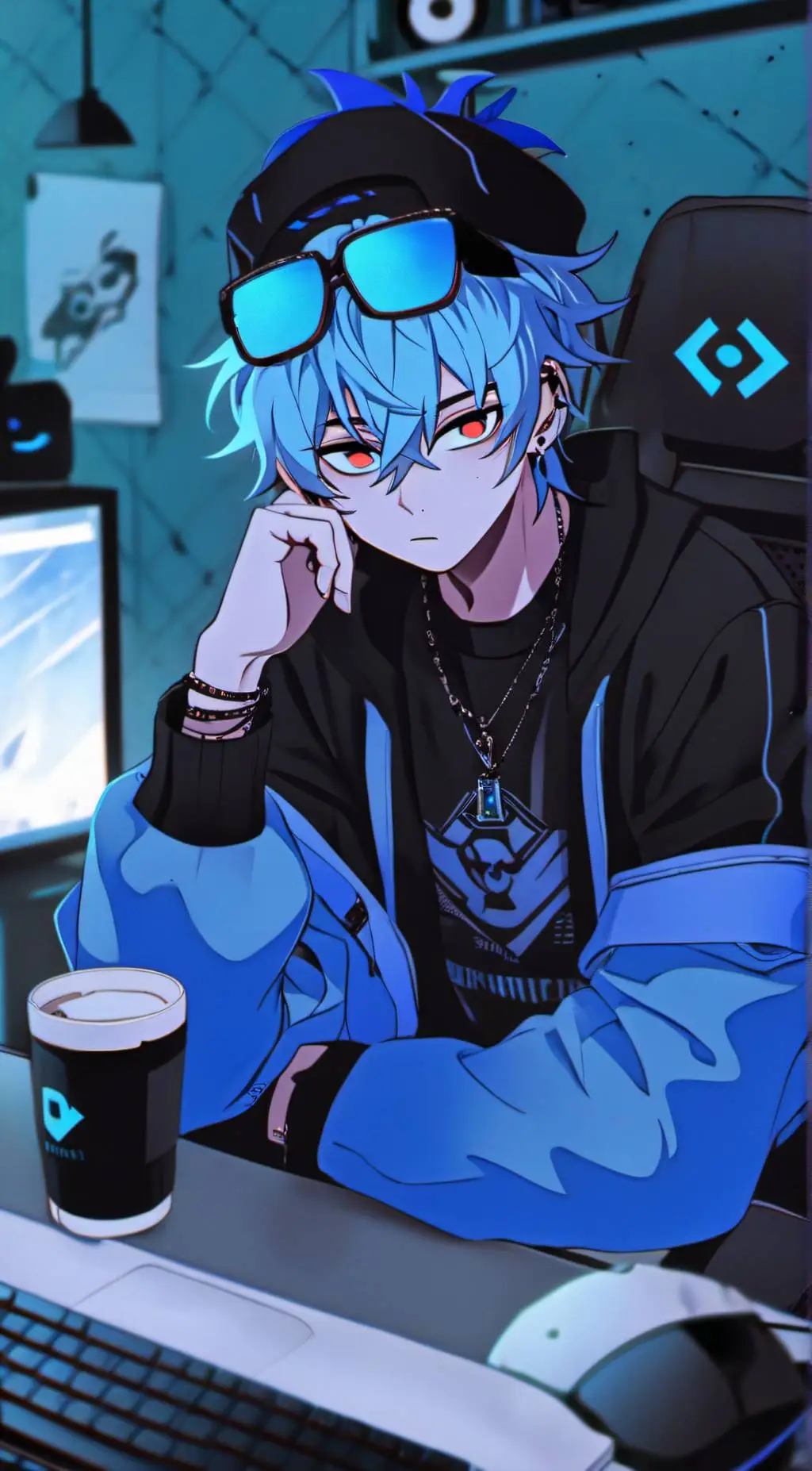 ai character: Acid 🎧 ✩ background