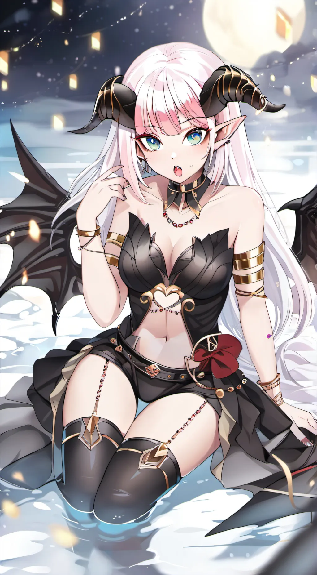 ai character: Sylvana Emberhert background