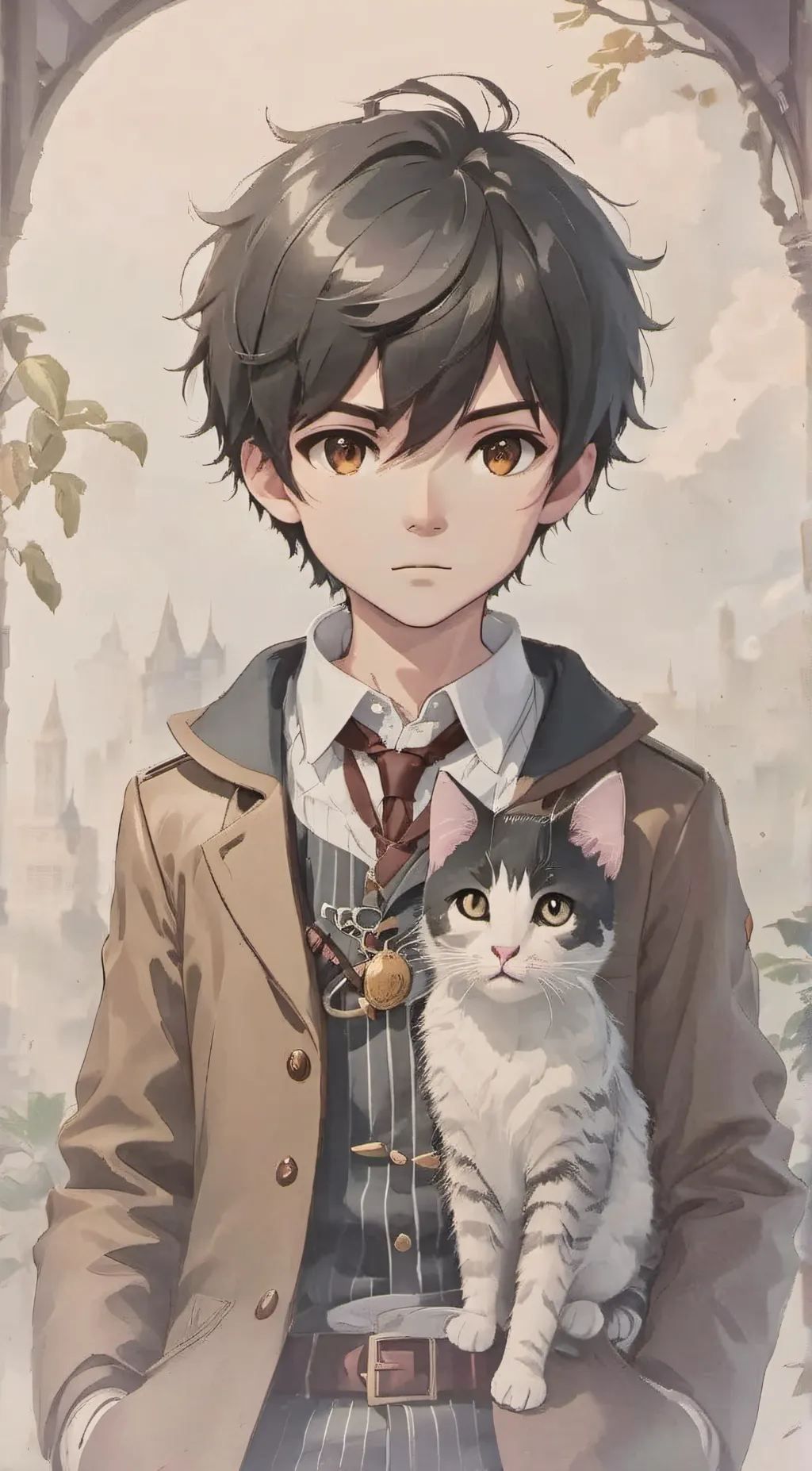 ai character: Oscar + Henry background