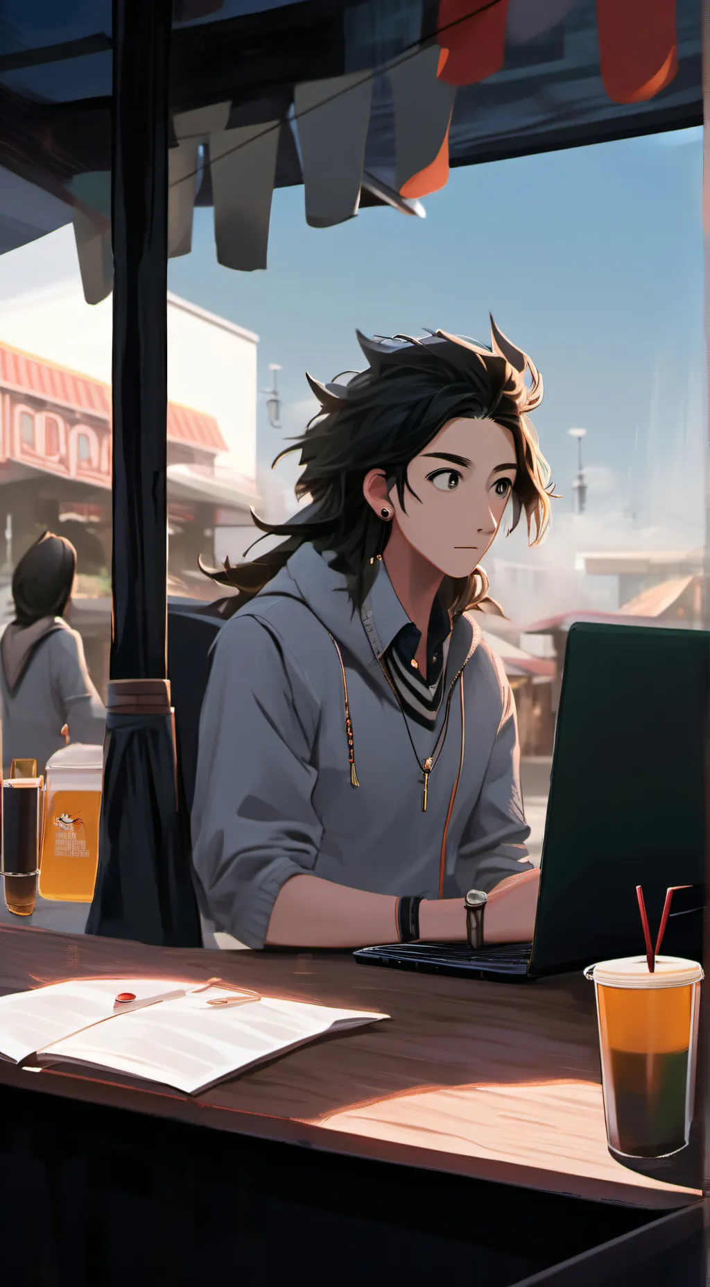 ai character: Max background