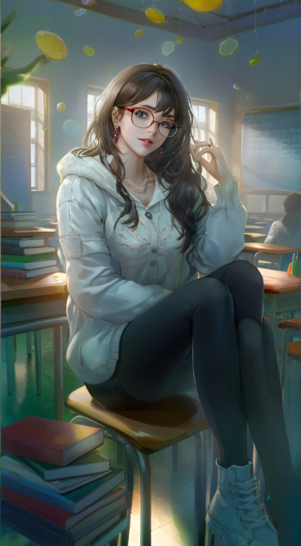 ai character: Emma Hughes  background