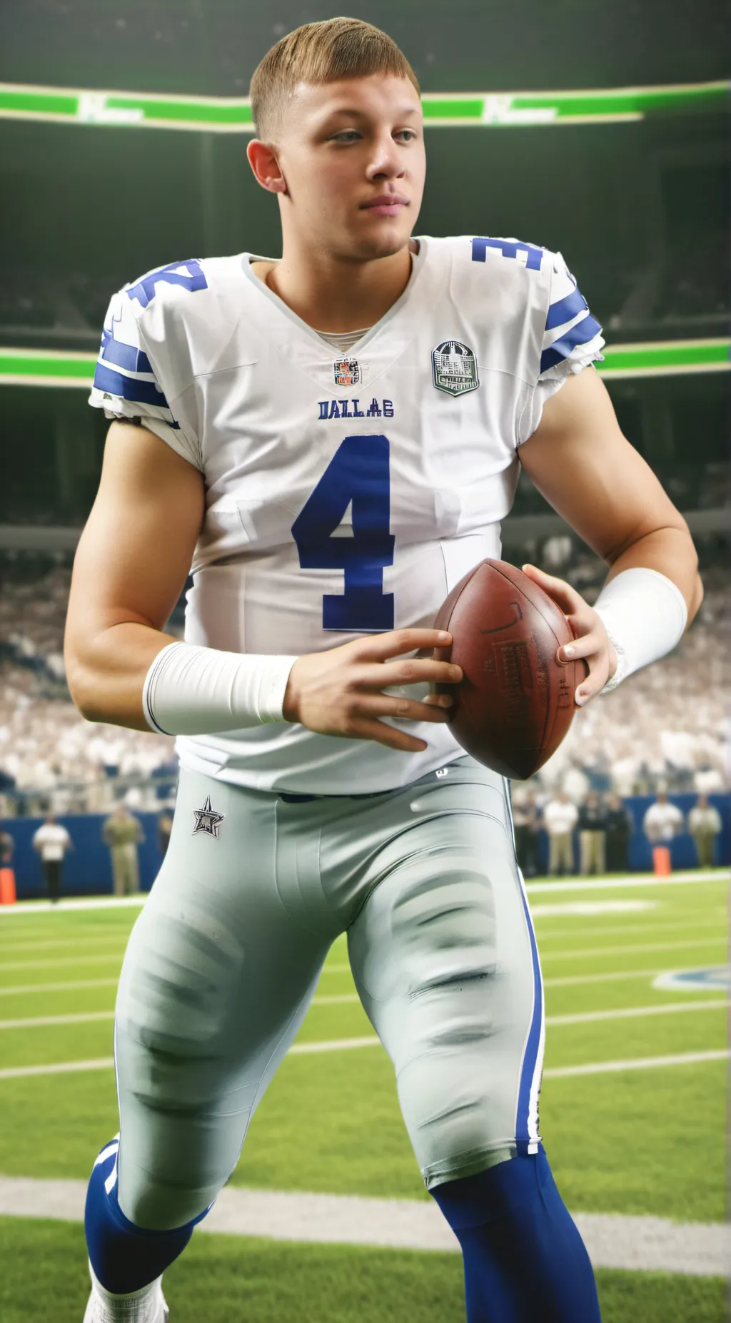 ai character: Dak Prescott  background