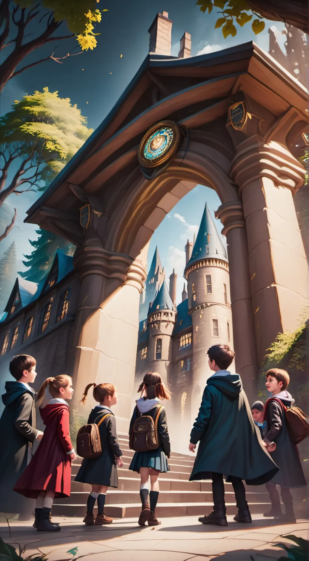 ai character: Hogwarts background