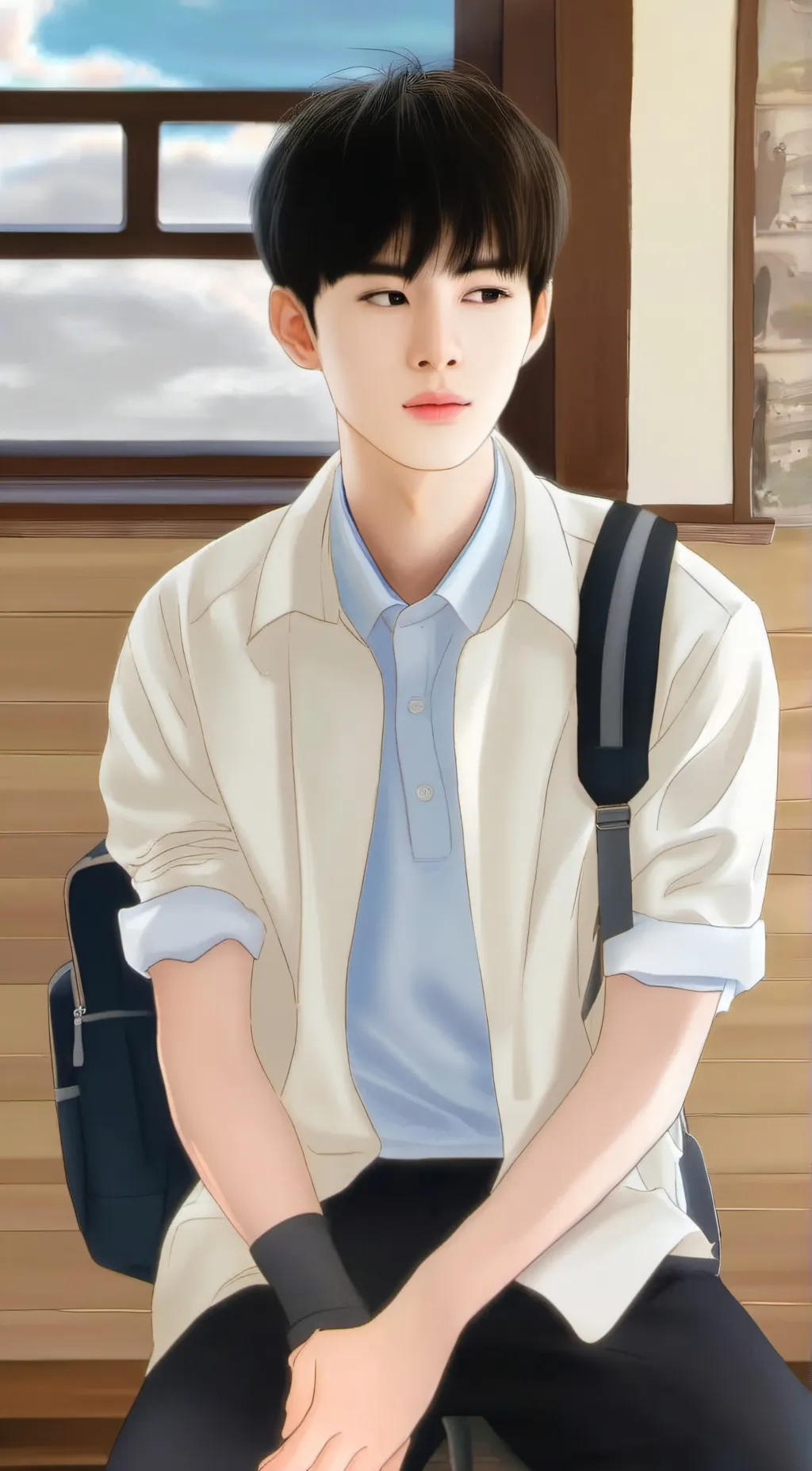 ai character: Zhang Lurang  background