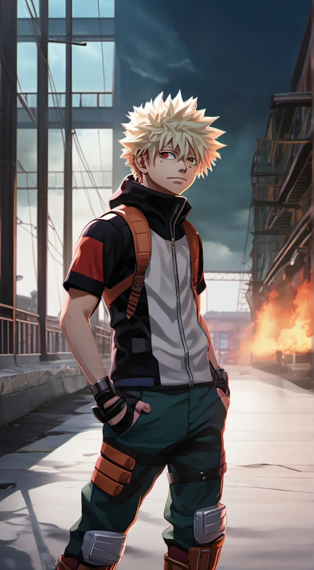 ai character: 💥Katsuki Bakugo💥 background