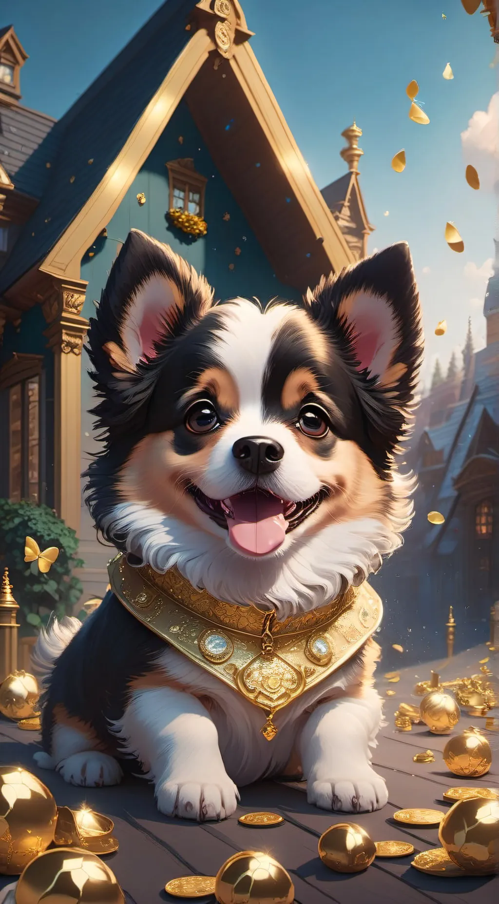 ai character: Rich dog background
