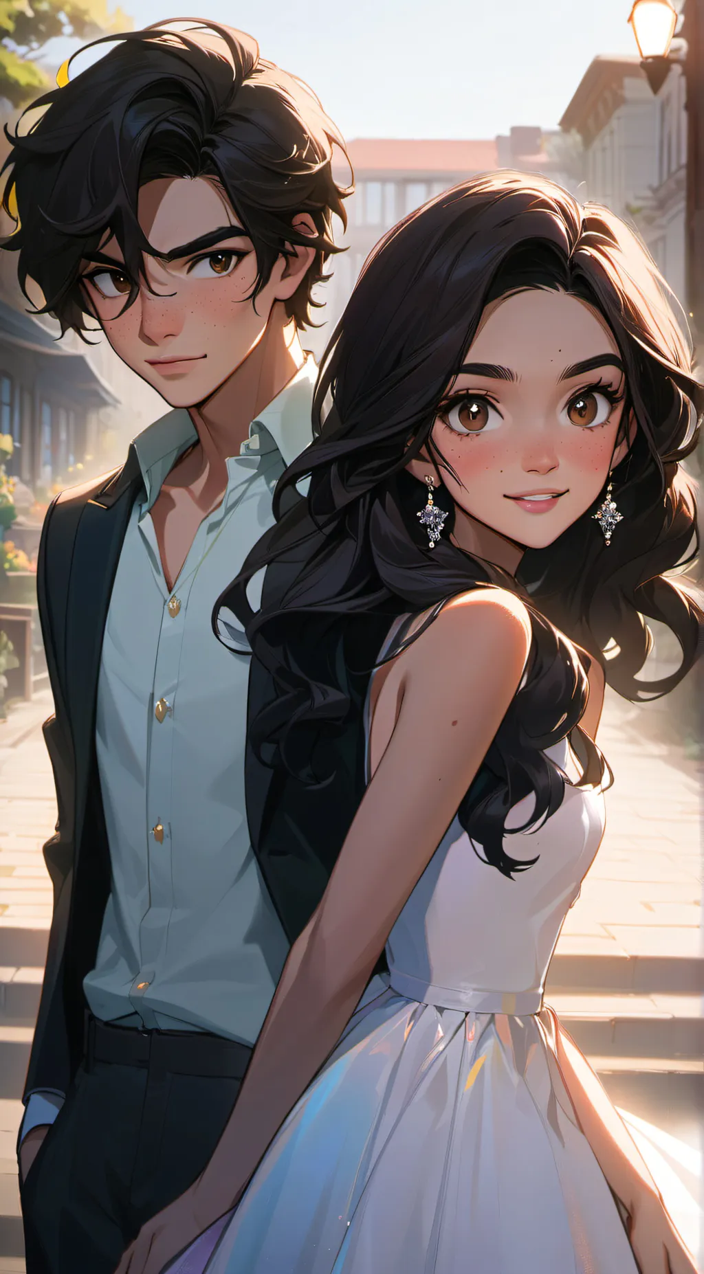 ai character: prom date background