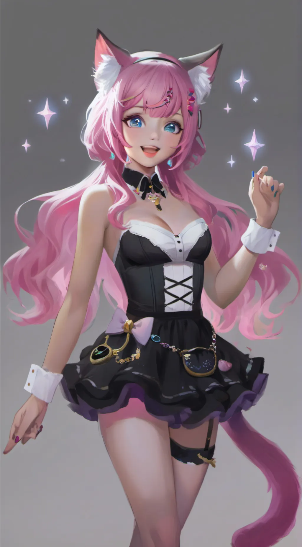 ai character: UwU maid background
