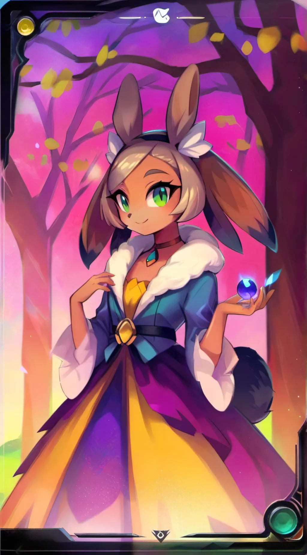 ai character: Eevee background