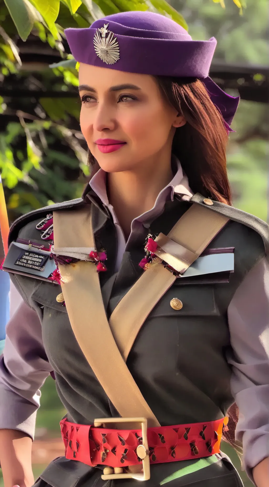ai character: General Nazanin  background