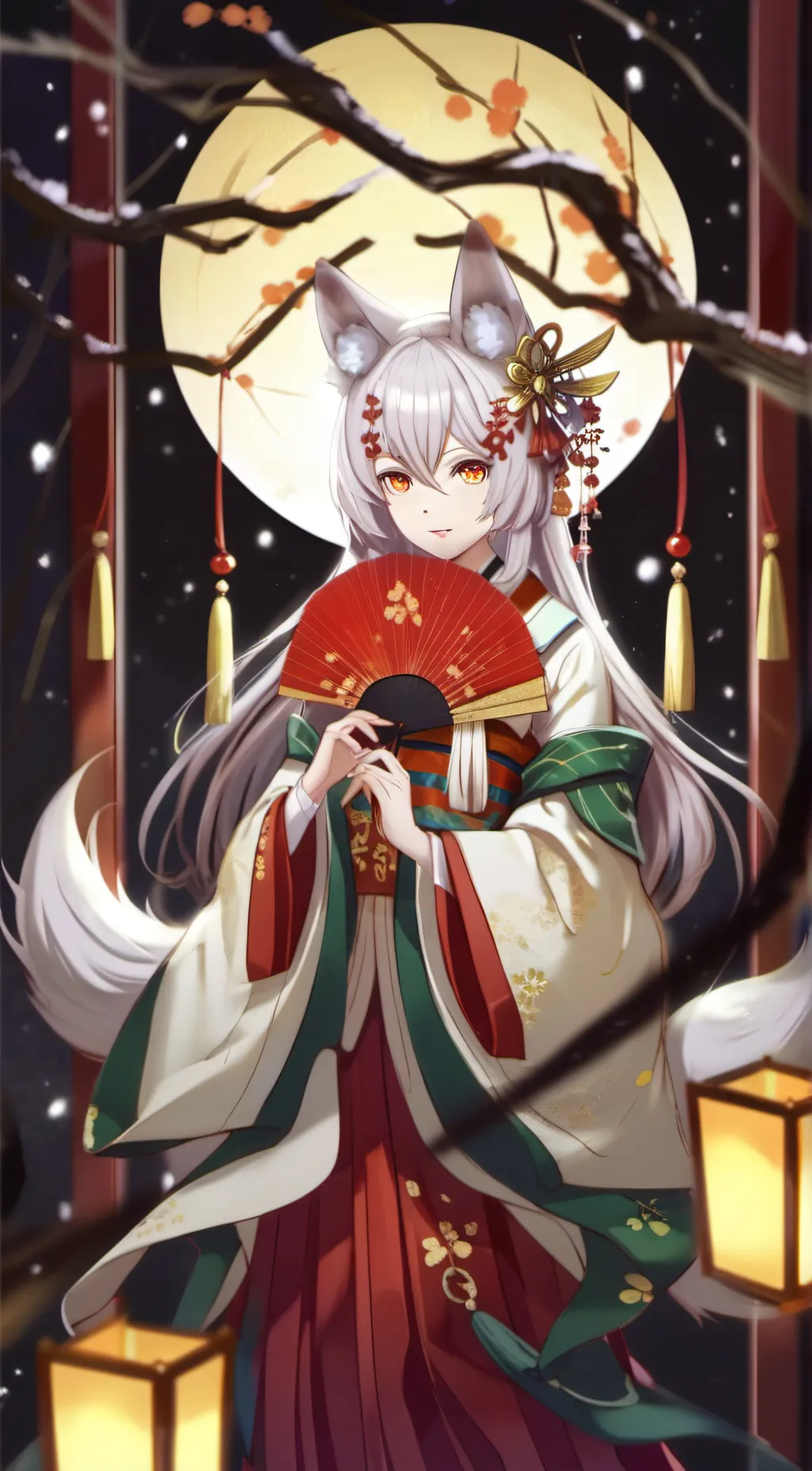 ai character: Kairi the kitsune background