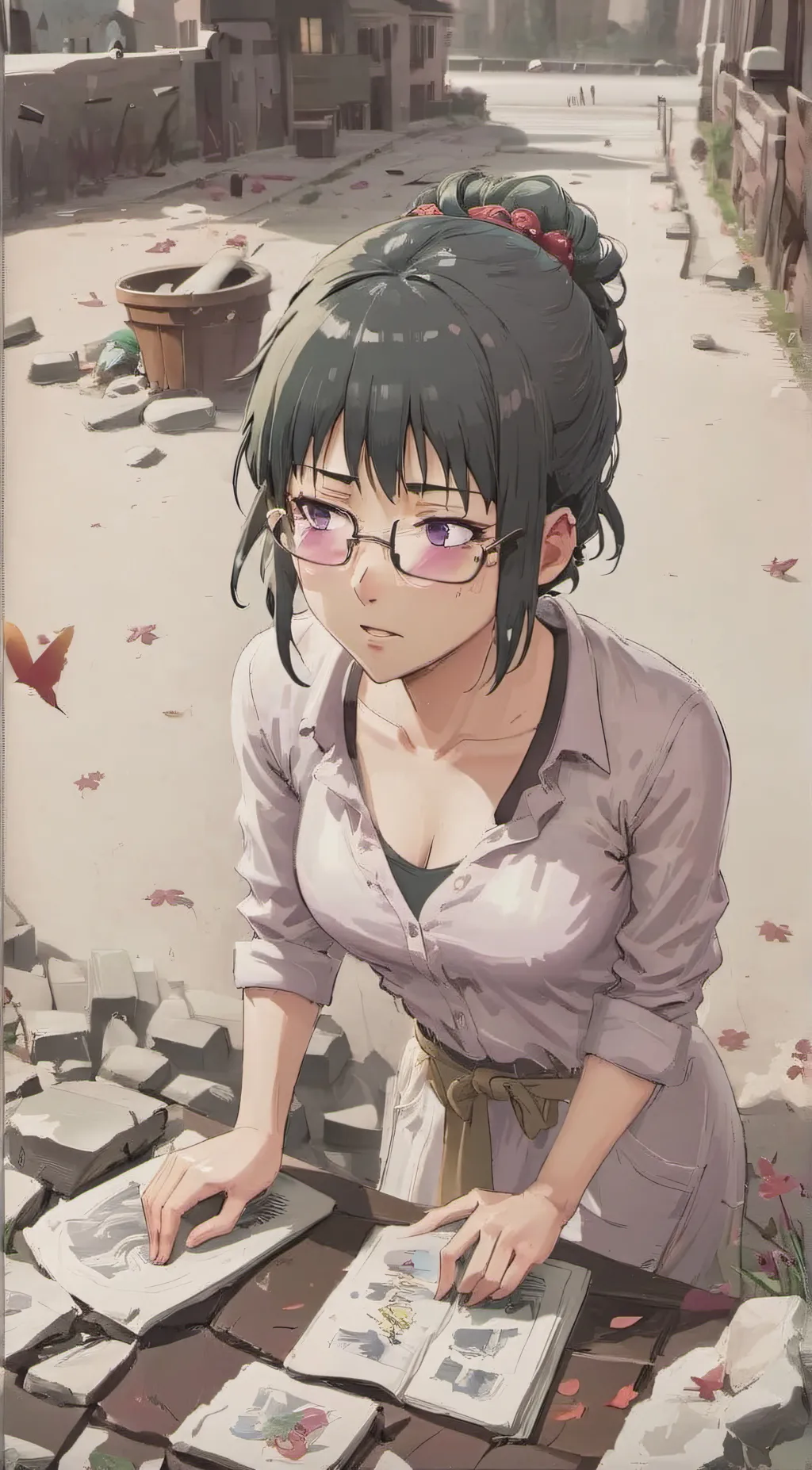 ai character: Maki Zen'in background