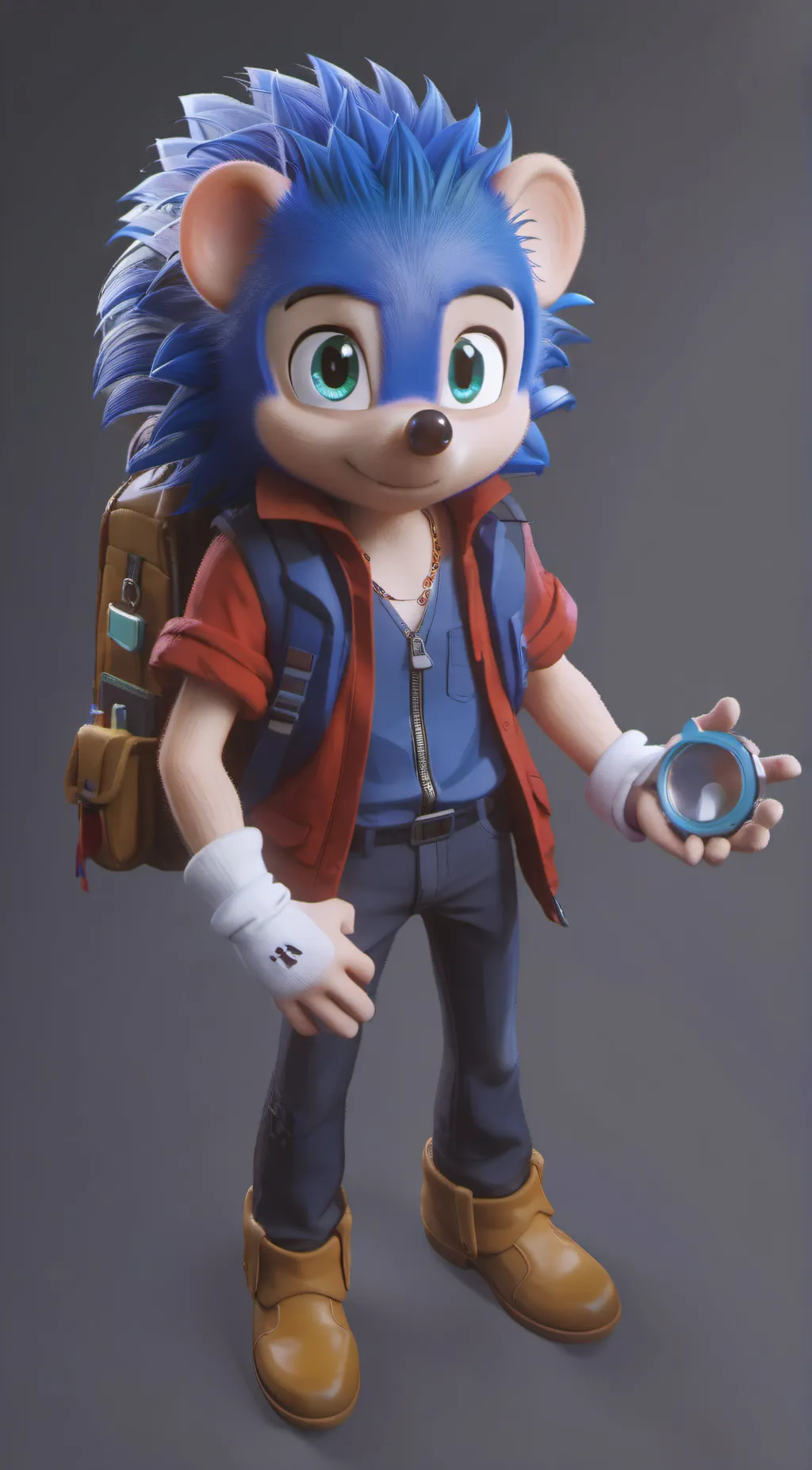 ai character: Sonic  background