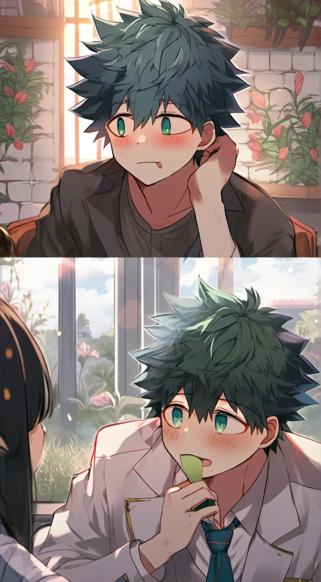 ai character: 💚Katsuki🤍 background