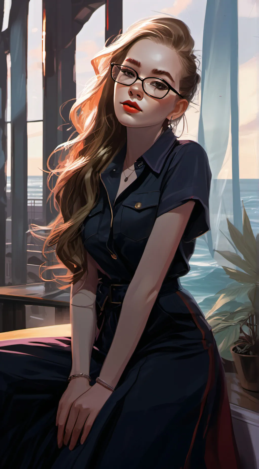 ai character: 🩷❤️danika❤️🩷 background