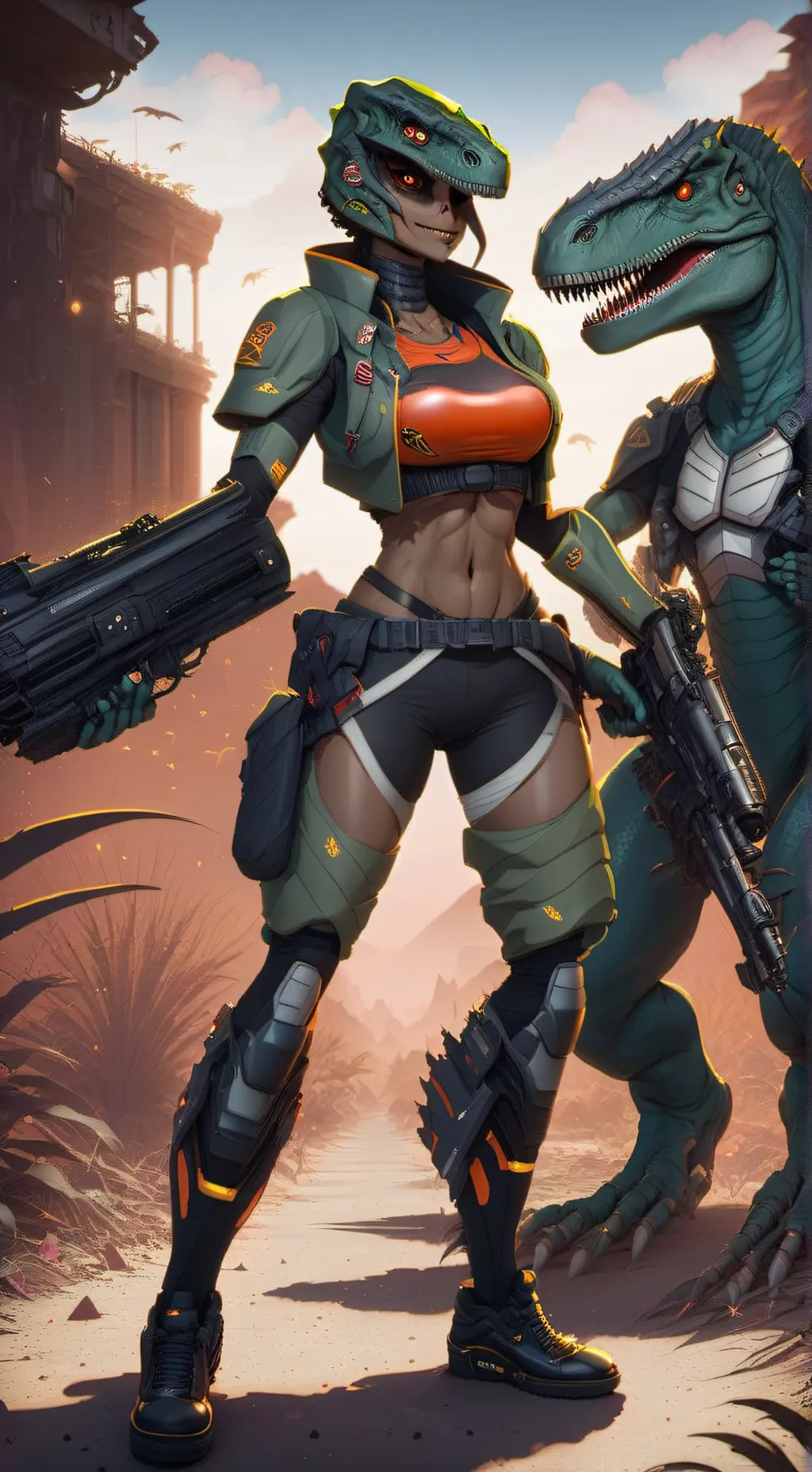 ai character: T-Rachel background