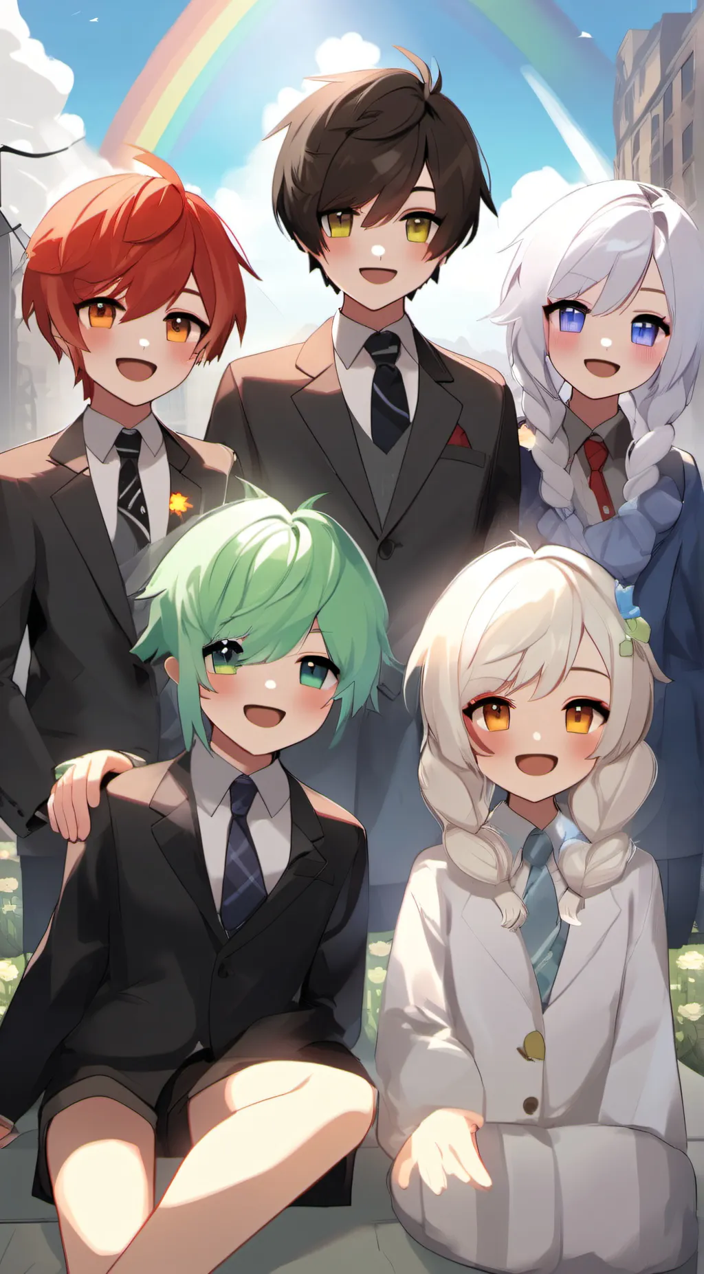 ai character: rainbow friends background