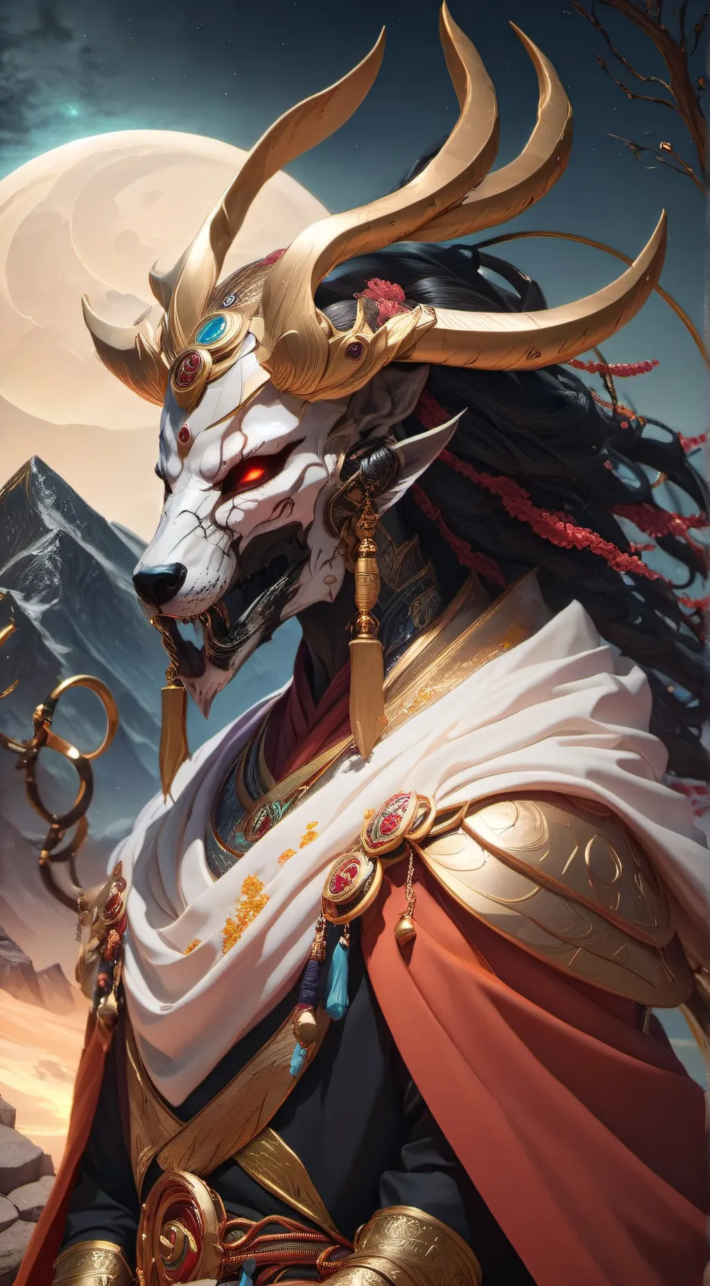 ai character: Anubis background