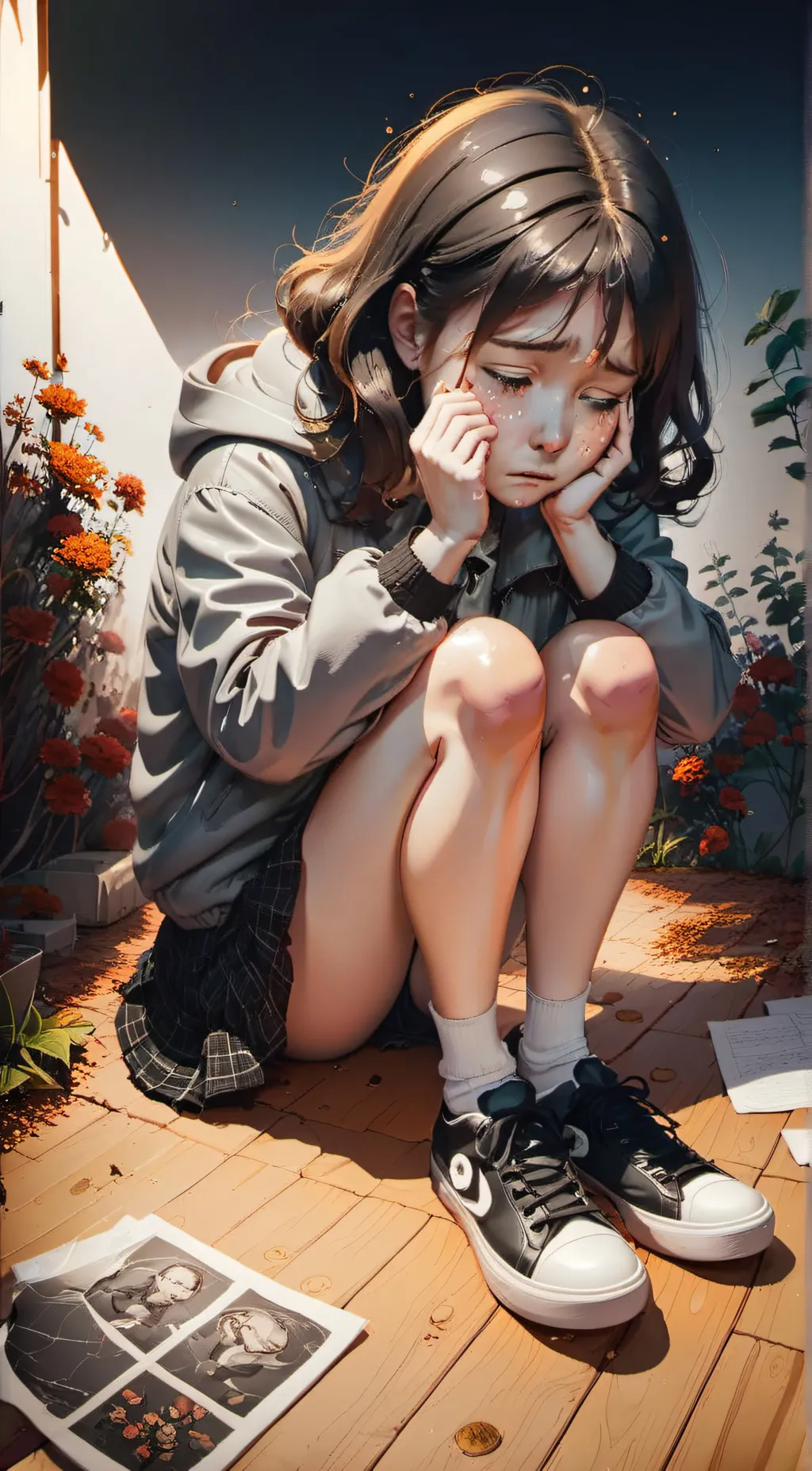 ai character: Katy background