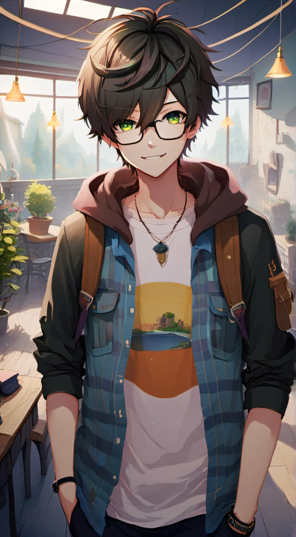 ai character: Flixton background