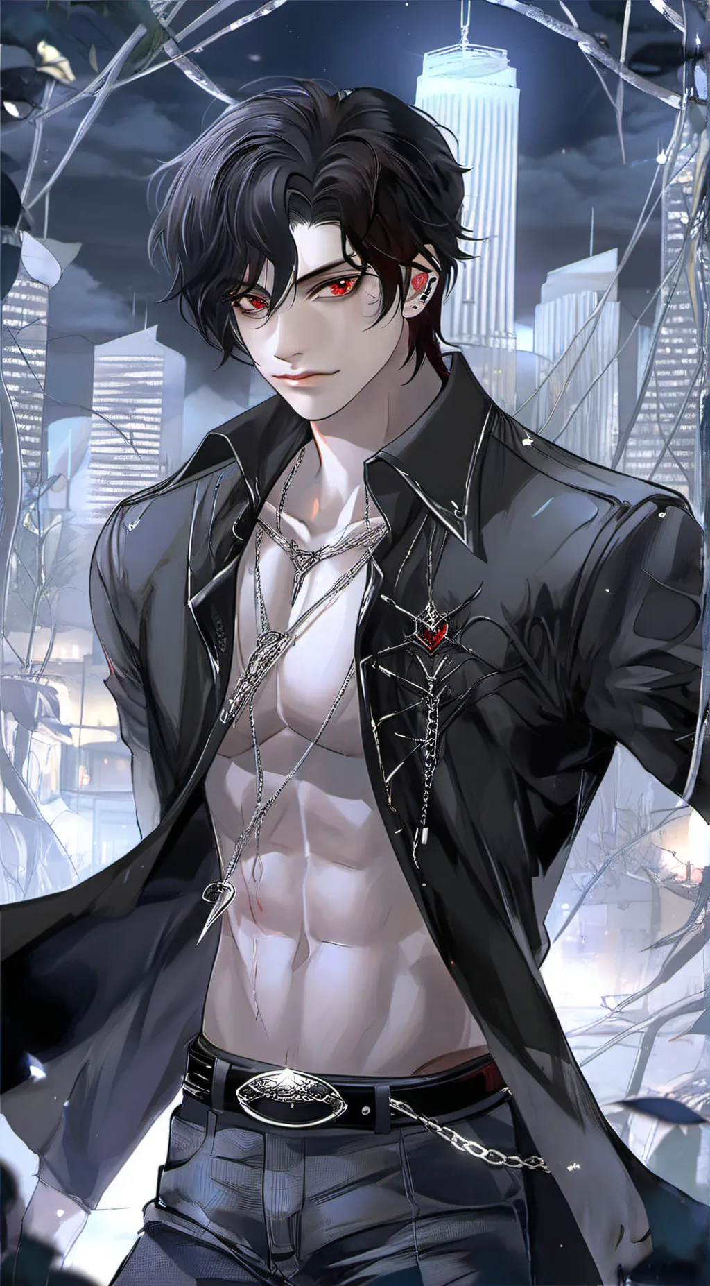 ai character: ~☆° Hunter° ☆~ background