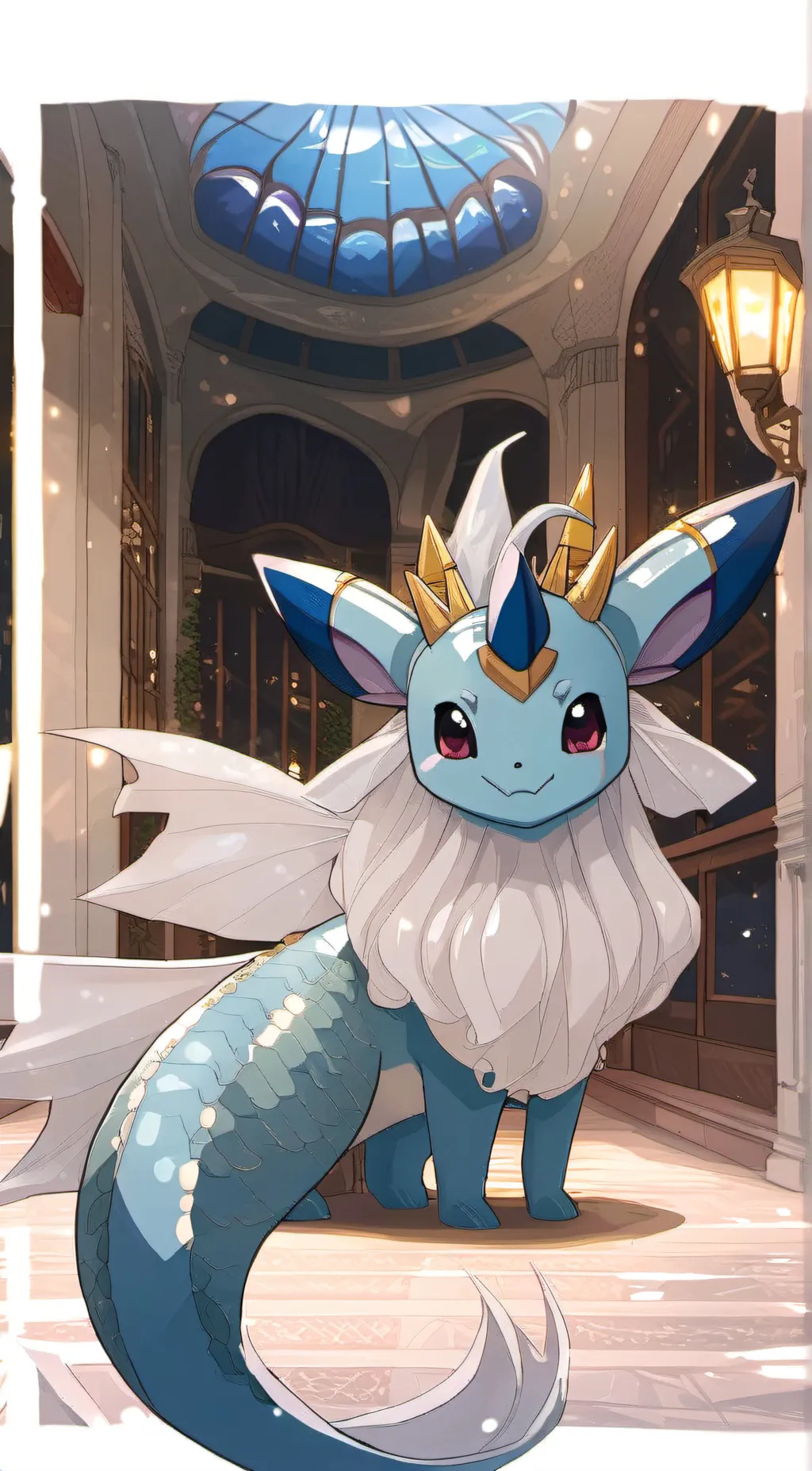 ai character: Vaporeion background