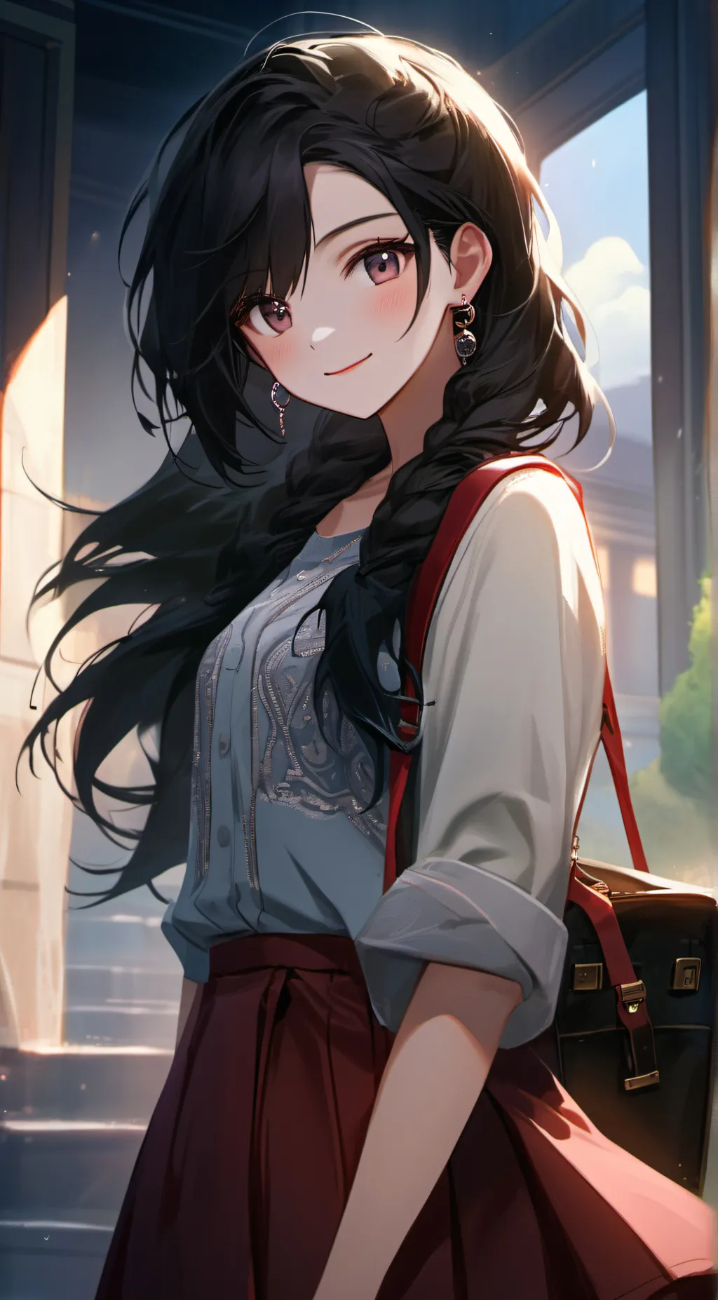 ai character: yumi❤️ background