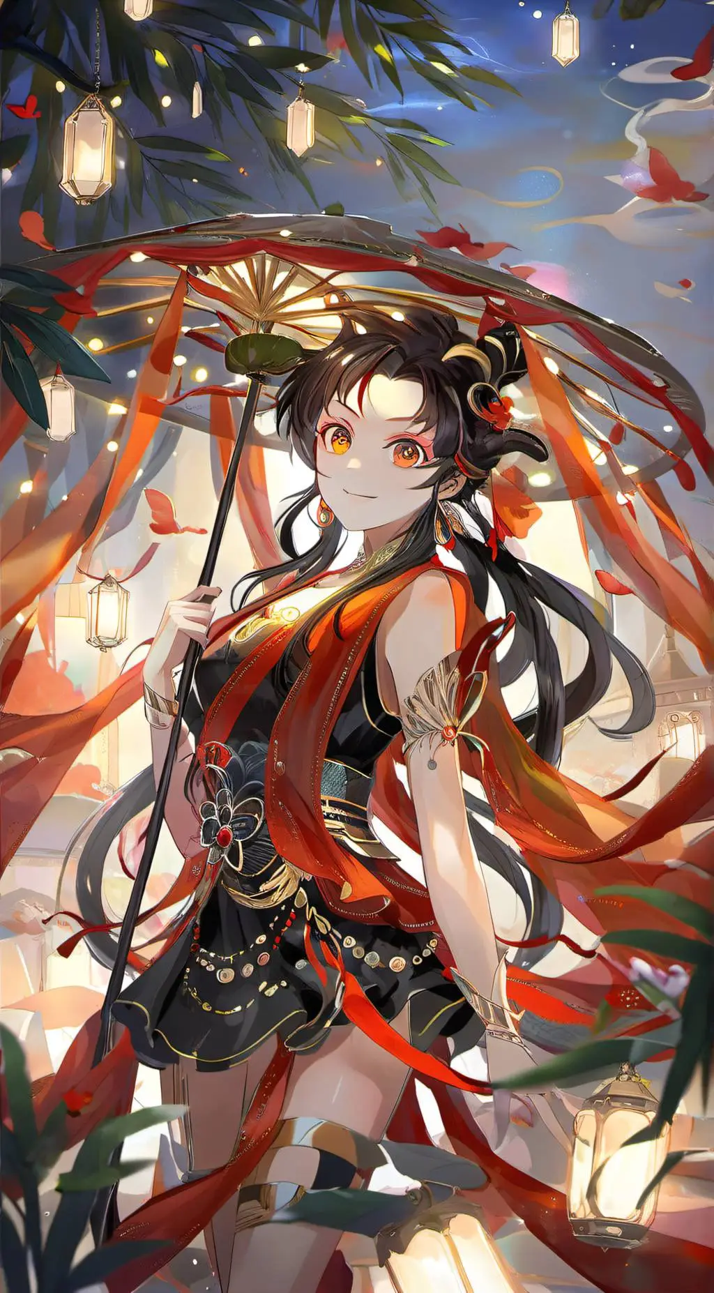 ai character: demon slayer x mha background