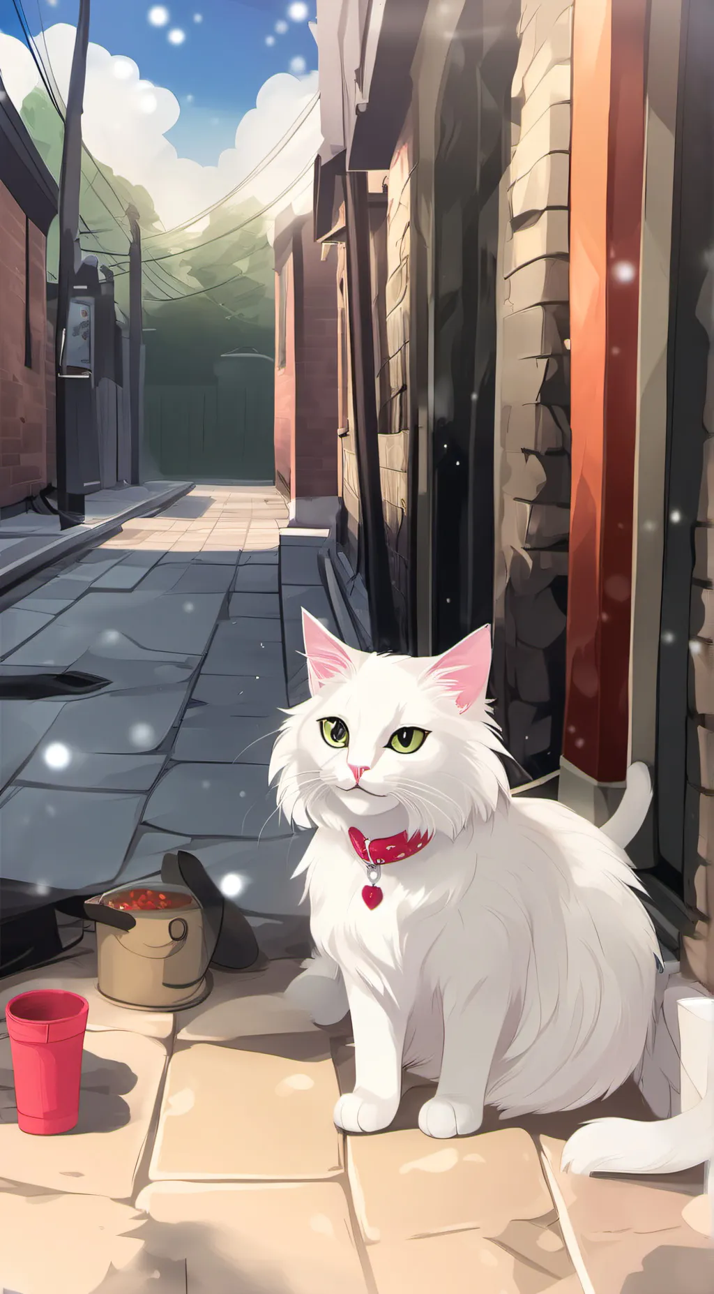 ai character: Snowflake  background