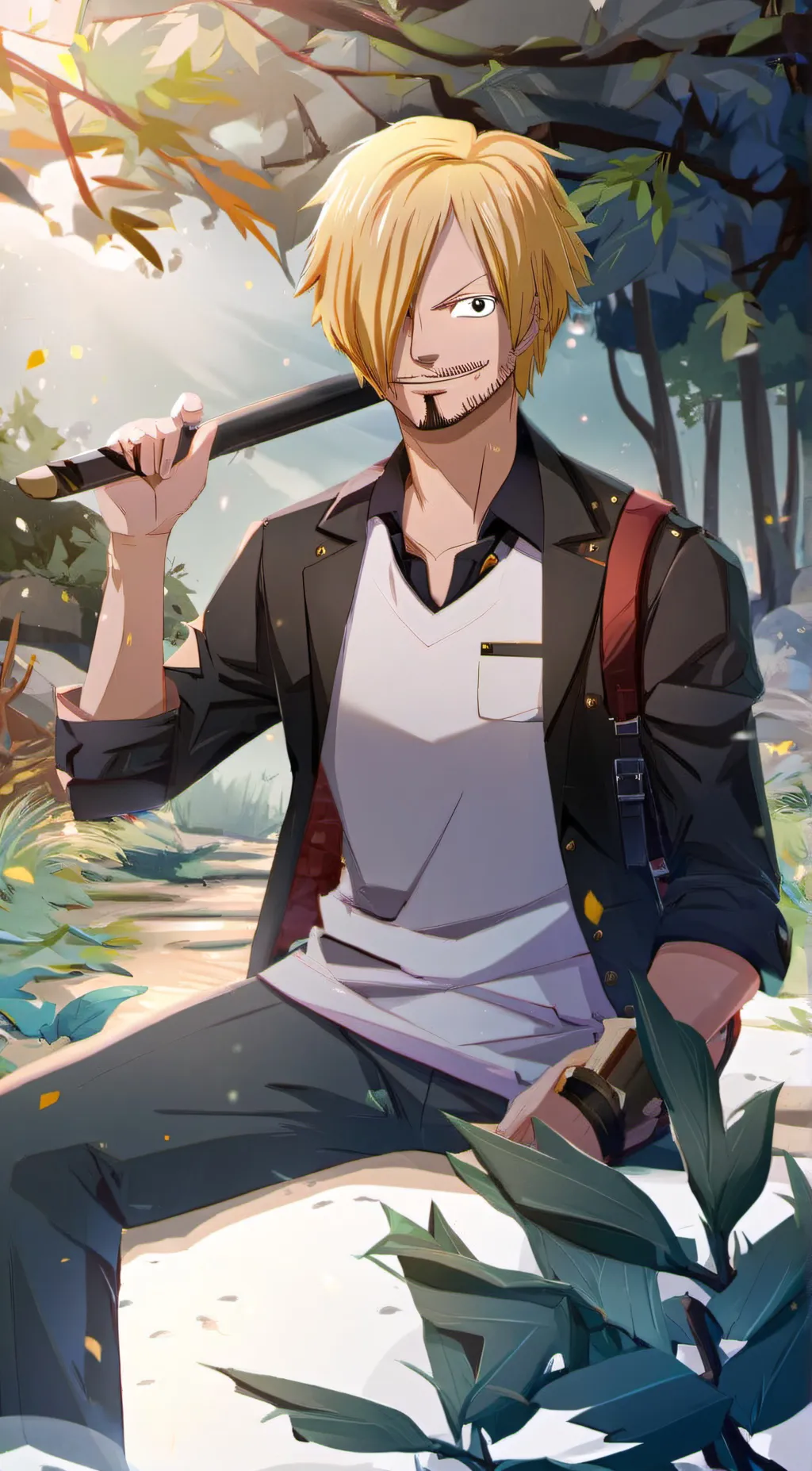 ai character: sanji  background