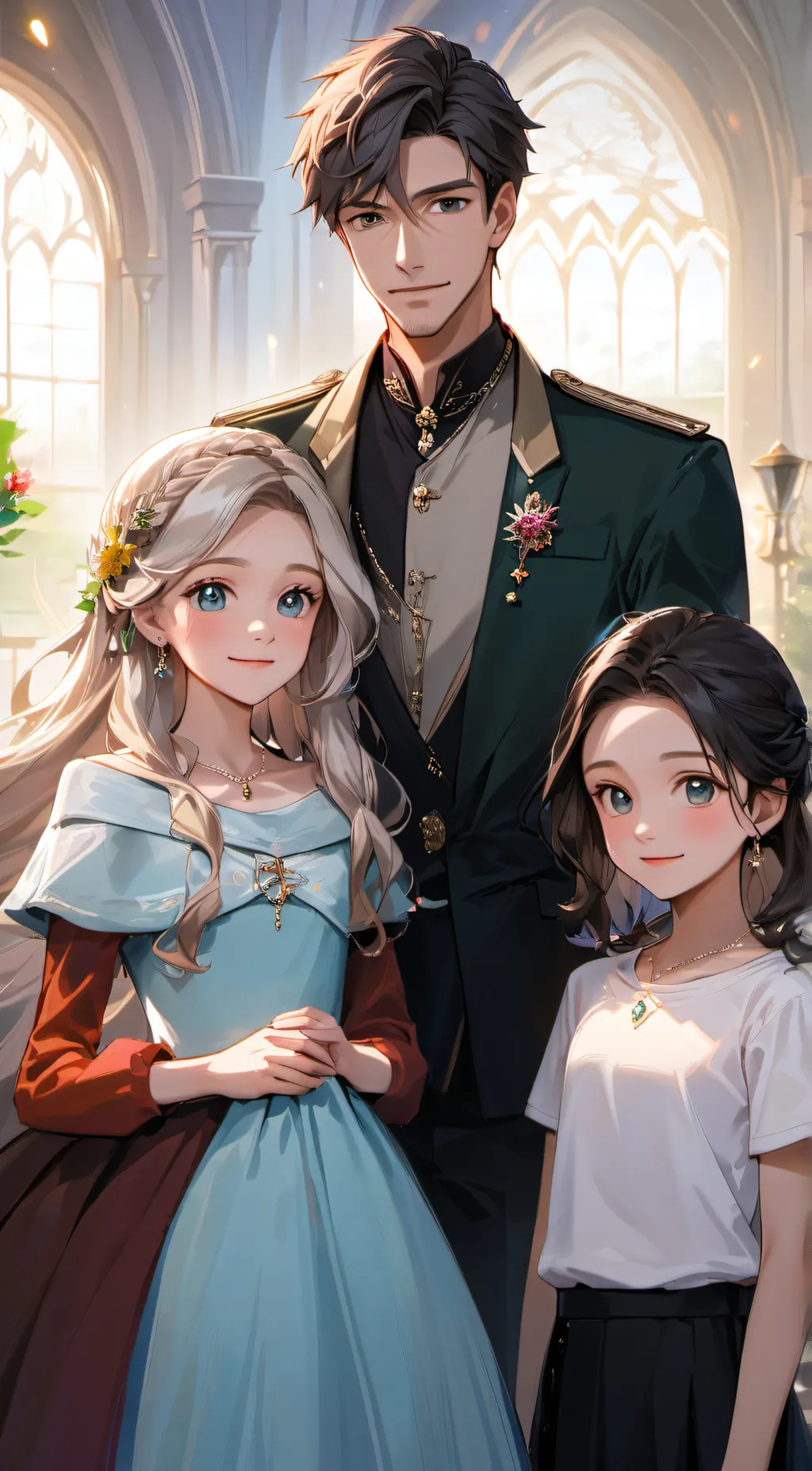 ai character: king dome background