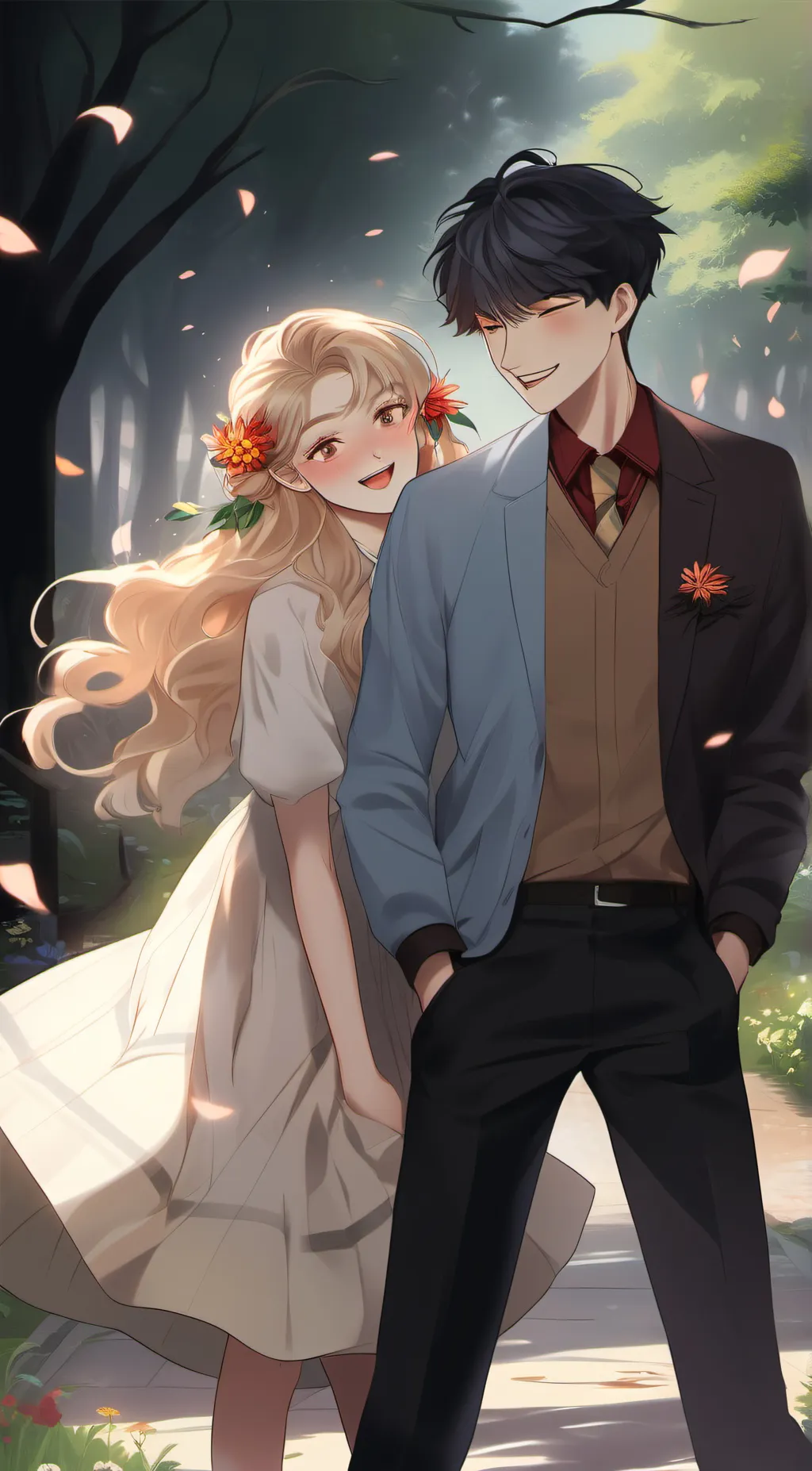 ai character: Bestie and ur bf background