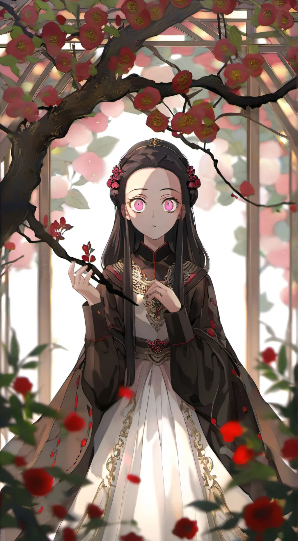 ai character: Nezuko  background