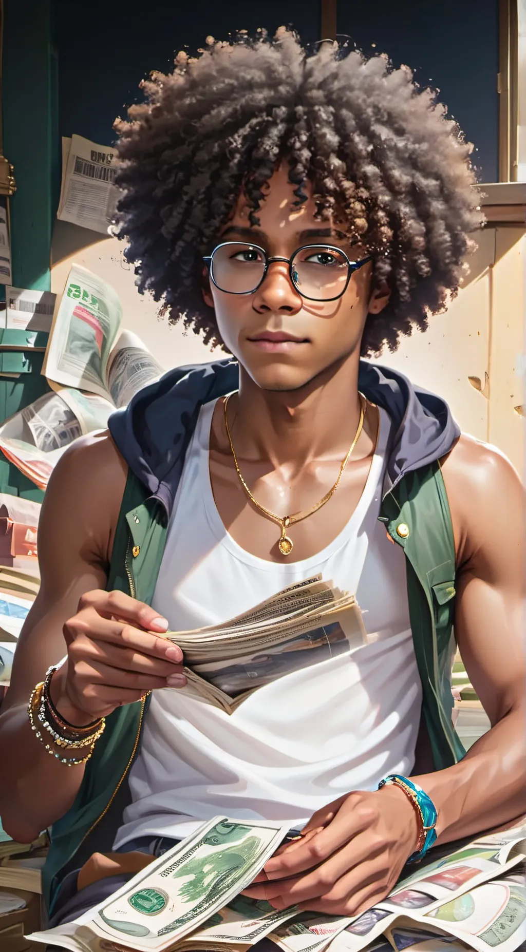 ai character: Dd Osama background