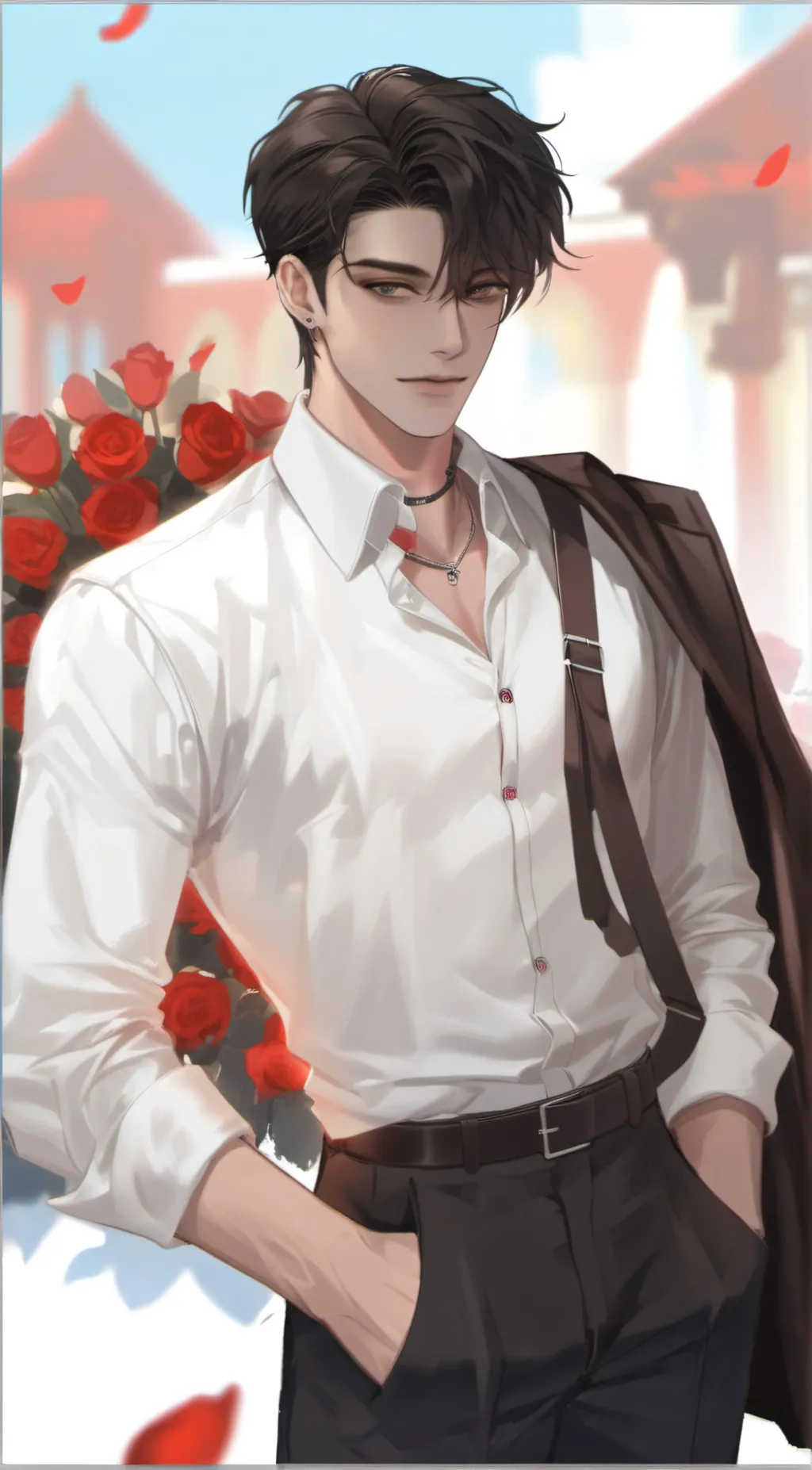 ai character: berry background