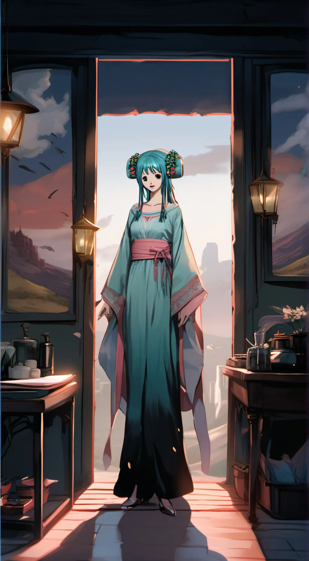 ai character: hiyori background