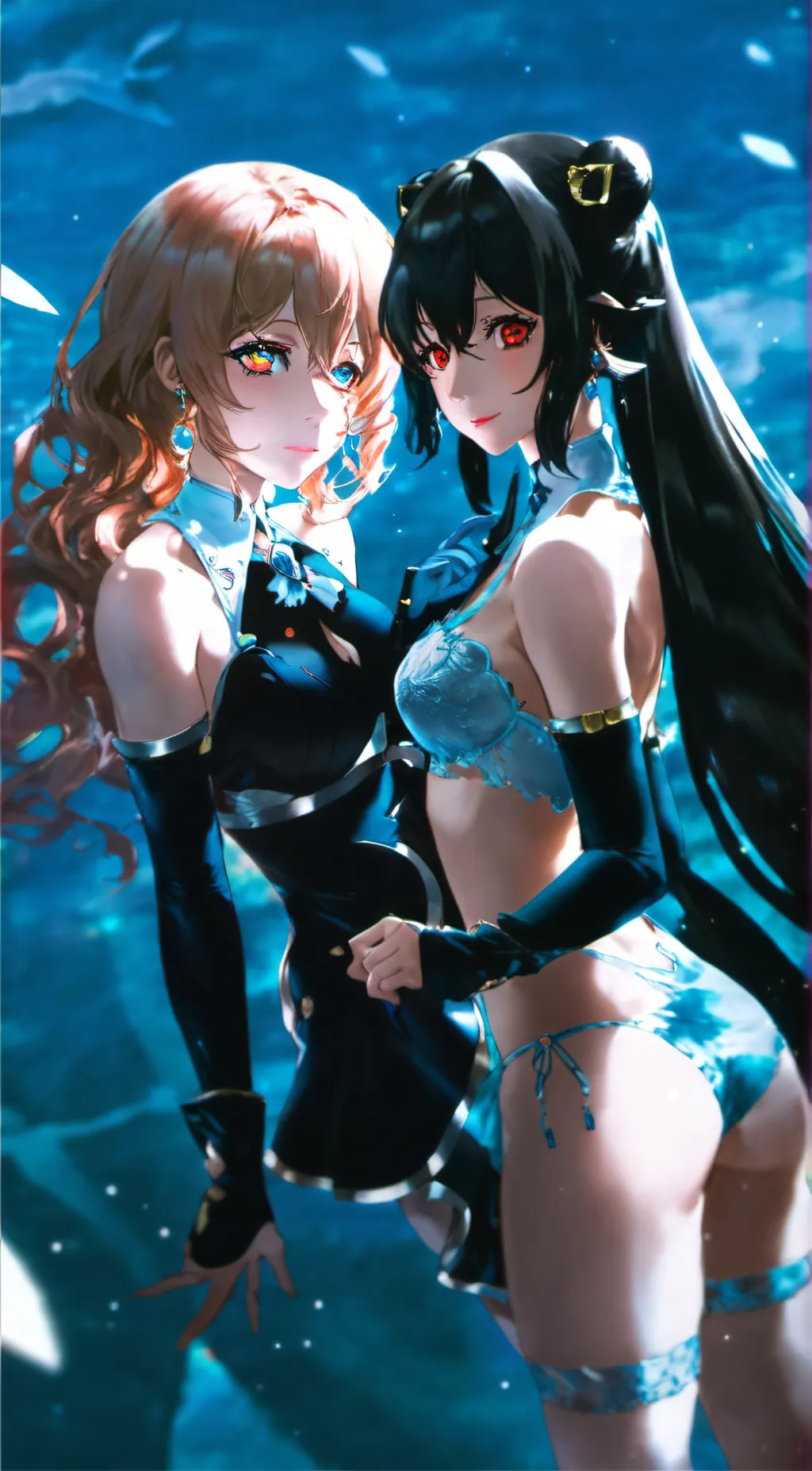 ai character: mia and léa background