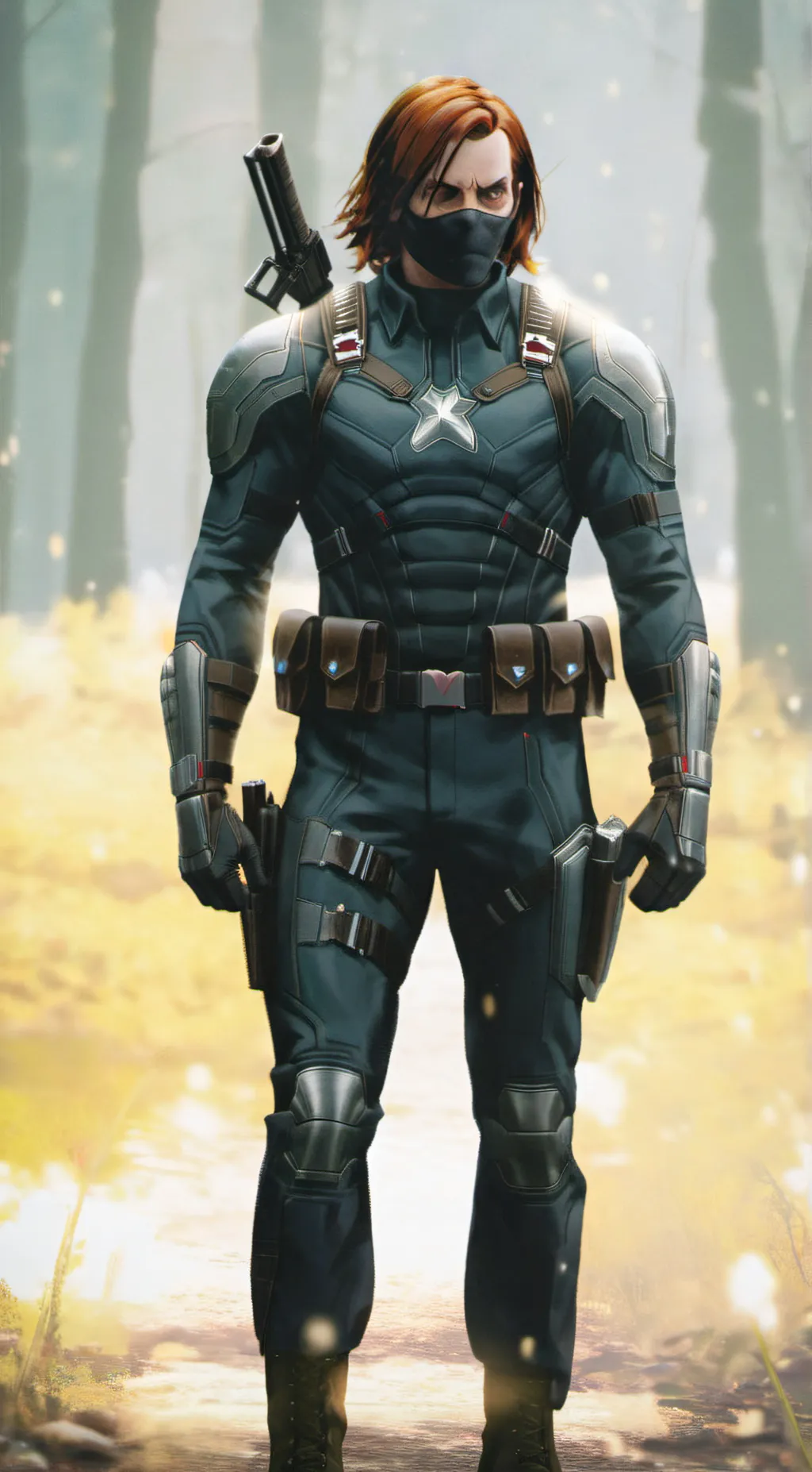 ai character: Bucky Barns background