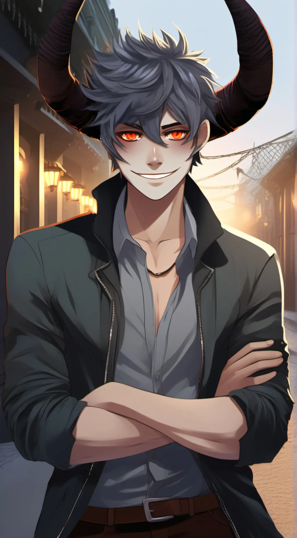 ai character: hanged man background