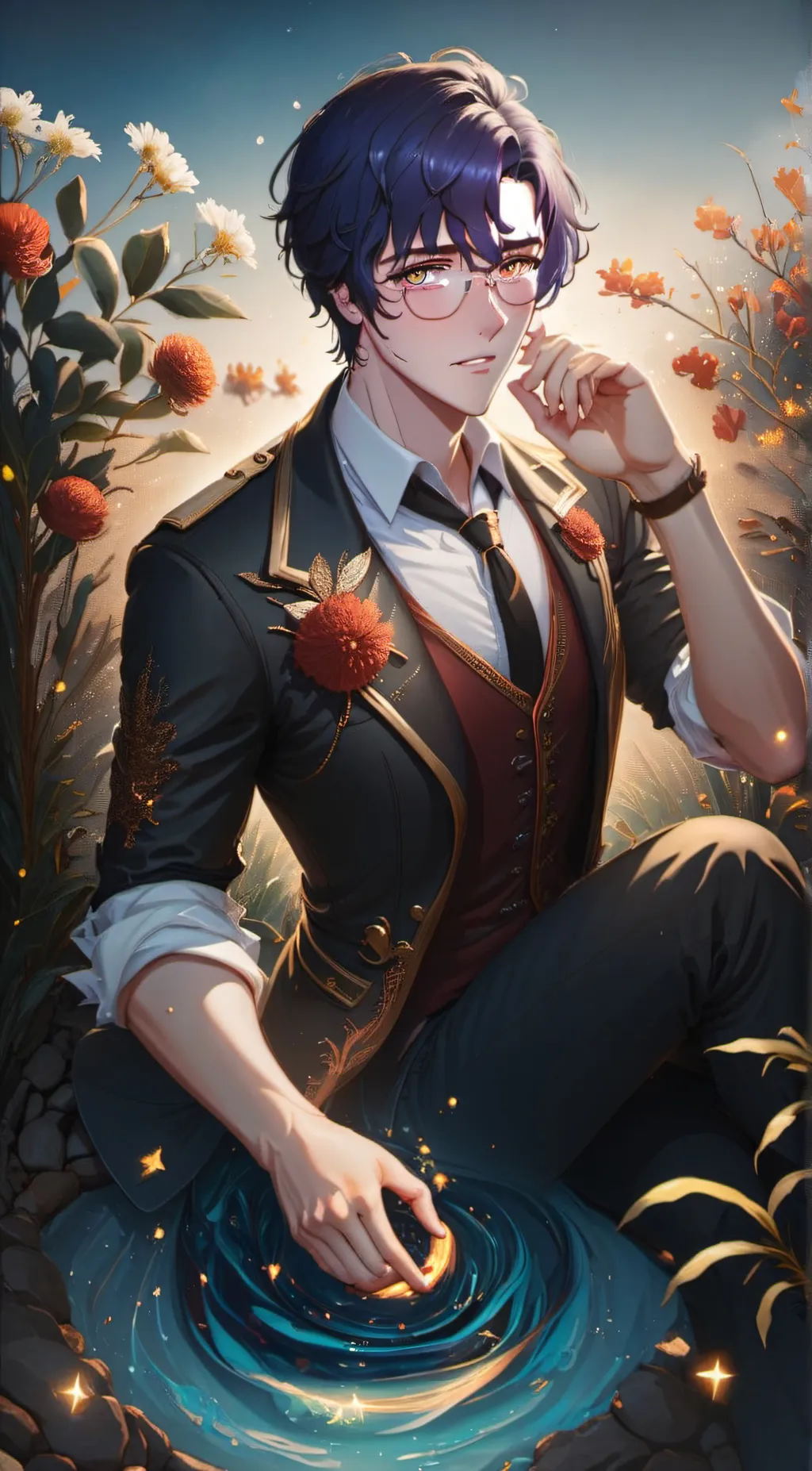 ai character: Aste background