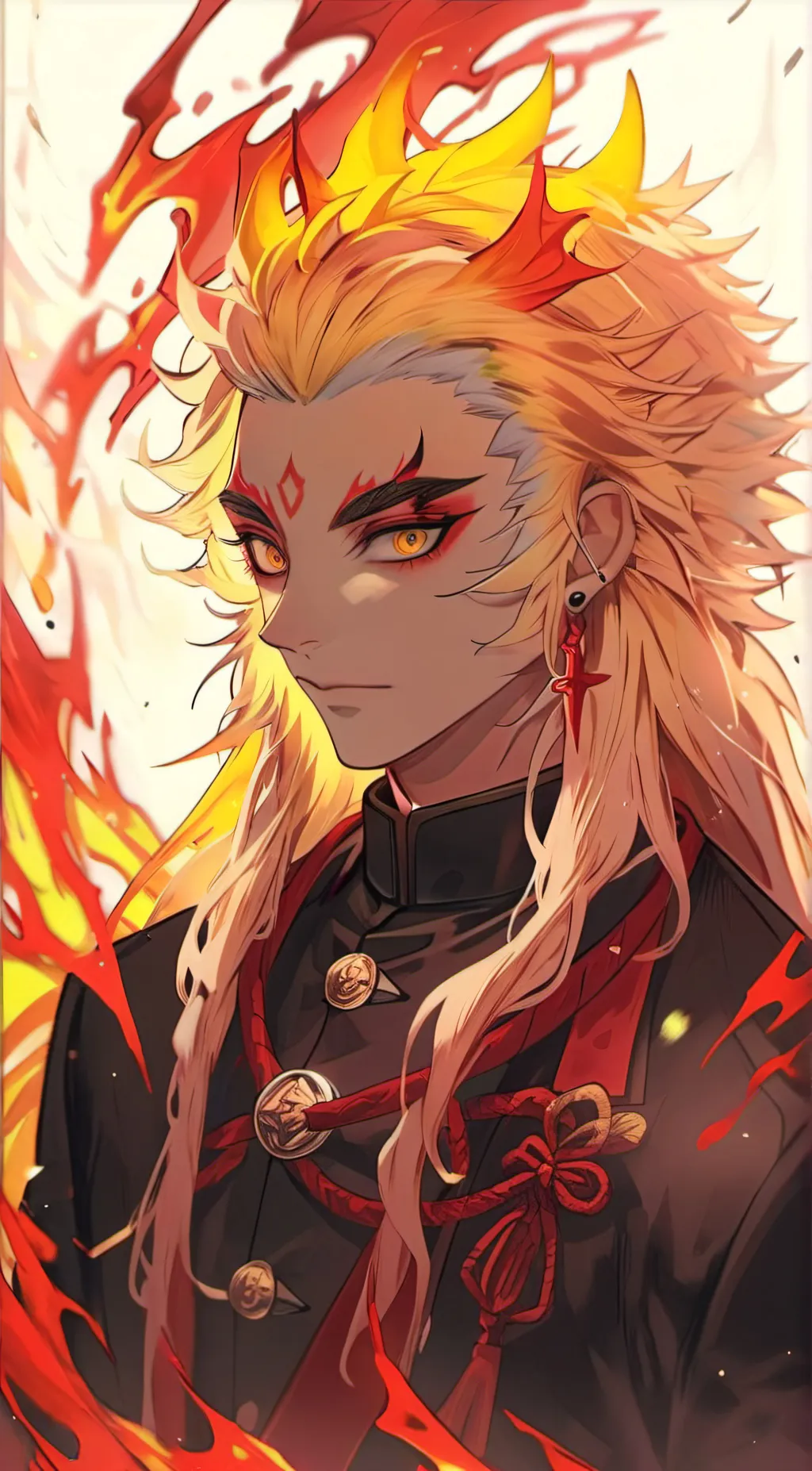 ai character: Rengoku & Tanjiro background
