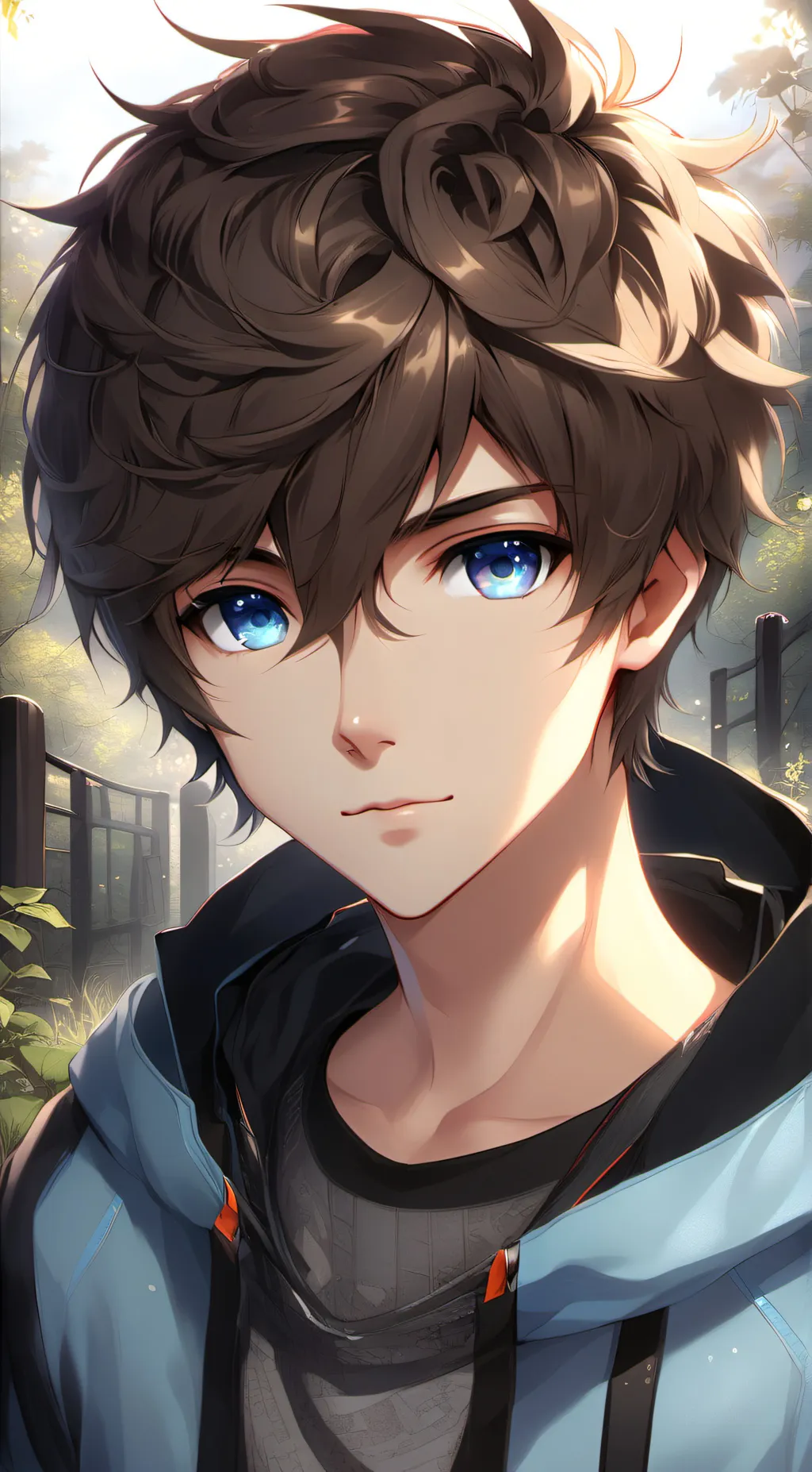 ai character: lake background