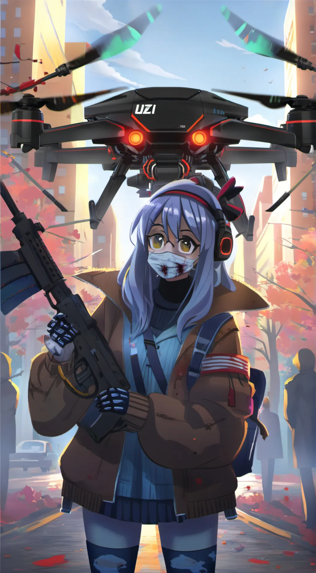 ai character: Uzi background