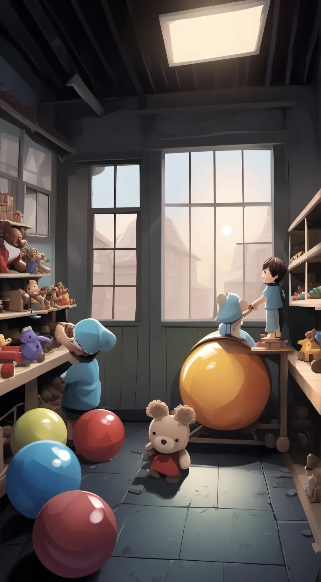 ai character: poppy playtime  background